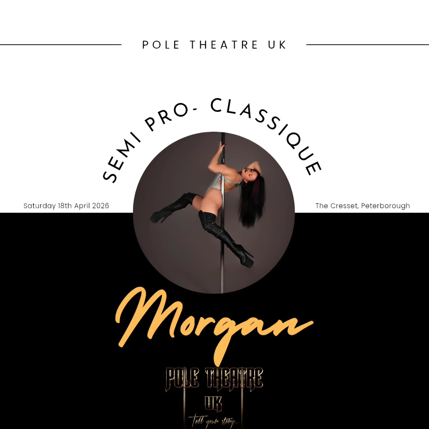 Whose excited to meet our glorious contestants! ✨️
Semi Professional- Pole Classique
Morgan
@morgancrawfordgray
Have you got your tickets yet? 🎟
www.poletheatreuk.com
#poletheatreuk #poletheatre #pole
