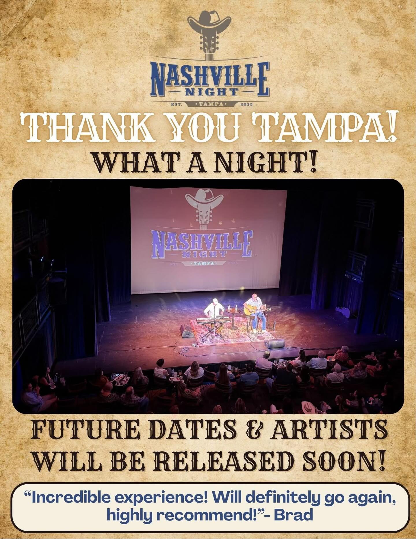 What a show we had in Tampa on Saturday night! Thank you to the incredible crowd that joined us!
We are looking forward to being back at the @strazcenter real soon! Stay tuned!