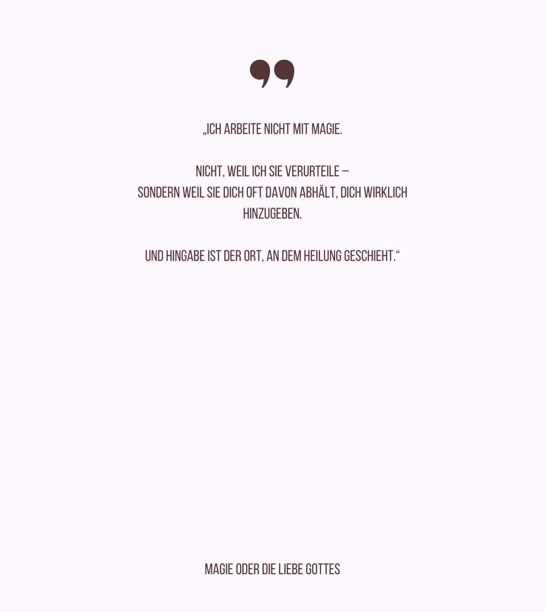 Auch mein Weg war nicht frei von Umwegen. Doch durch Yeshua fand ich heraus aus der Verwirrung und zurück in Klarheit.
Genau darin begleite ich heute andere.
Schamanismus ist für mich weiterhin ein Wort, das ich gerne bewusst nutze – jedoch frei von Traditionen, Konzepten oder Mystik. Es ist eine lebendige Ausrichtung, eine Reformation, die ich selbst gehe und verkörpere.
Ein Schamane ist für mich nicht der, der Rituale beherrscht – sondern bedeutet „der, der weiß“.
Doch die entscheidende Frage ist:
Woher kommt dieses Wissen?
Meine Antwort darauf habe ich in Yeshua gefunden. Durch Ihn habe ich Schutz, Klarheit und Befreiung erfahren - auch dort, wo ich mit real dunklen und herausfordernden Erfahrungen konfrontiert war. Denn es gibt das Böse und es kann sich sehr lichtvoll tarnen.
Aus Irrwegen, Täuschungen und falschen Ausrichtungen zurück in Klarheit zu finden – auch dabei begleite ich heute Menschen.
Meine Arbeit ist nun frei von religiösen, kulturellen oder traditionellen Prägungen.
Ich widme mich der ursprünglichen Bedeutung von Worten – klar, direkt und jenseits von Konzepten. Einfach philosophisch, aus Liebe zur Weisheit in Wahrheit.
Und dennoch wende ich mich den Überlieferungen zu – nicht, um ihnen zu folgen, sondern um ihren wahren Kern zu erkennen.
Dabei führt mich immer wieder eine zentrale Frage:
Was hat Yeshua wirklich gesagt?
#magie #oder #ausrichtung #auf #gott