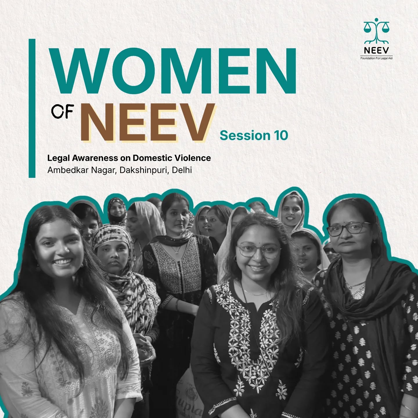 WoN 2.0 | Session 10 | Rekha Rani | Dakshinpuri, Delhi
At Ambedkar Nagar, Dakshinpuri, Rekha Rani - member of the Ramabai Self Help Group - brought women together from her community to educate them upon their rights under the Protection of Women against Domestic Violence Act, 2005.
Women gathered in a home setting to learn about domestic violence laws, free legal aid and mediation as a support mechanism. Open conversations and relatable learning tools helped participants gain clarity about their rights and the importance of seeking timely assistance.
Awareness grows when one woman’s initiative inspires many others.
The positive response highlighted the need for continued community-based awareness efforts to ensure that more women feel informed, supported and empowered.