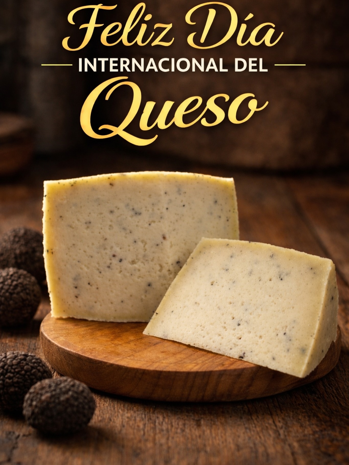 Hoy celebramos el Día Internacional del Queso con una de nuestras elaboraciones más especiales.
Nuestro queso de oveja con trufa, donde cada corte deja ver las virutas que marcan su carácter, ha sido uno de los grandes protagonistas en la Feria Alimentaria de Barcelona. Una combinación que no pasa desapercibida: equilibrio, intensidad y elegancia en cada bocado.
Una forma de entender el queso que apuesta por la tradición… con un toque diferencial.
Feliz Día Internacional del Queso.
#DíaInternacionalDelQueso #QuesoDeTrufa #QuesoArtesano #AlimentariaBarcelona #Gourmet QuesoDeOveja FoodLovers ProductoPremium