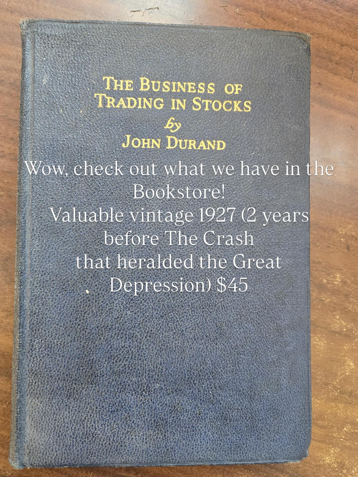 Valuable vintage 1927 (2 years before The Crash that heralded the Great Depression) $45 #friendsofthecamarillolibrary #vintagevaluables #greatdepression #camarillolibrary #venturacounty