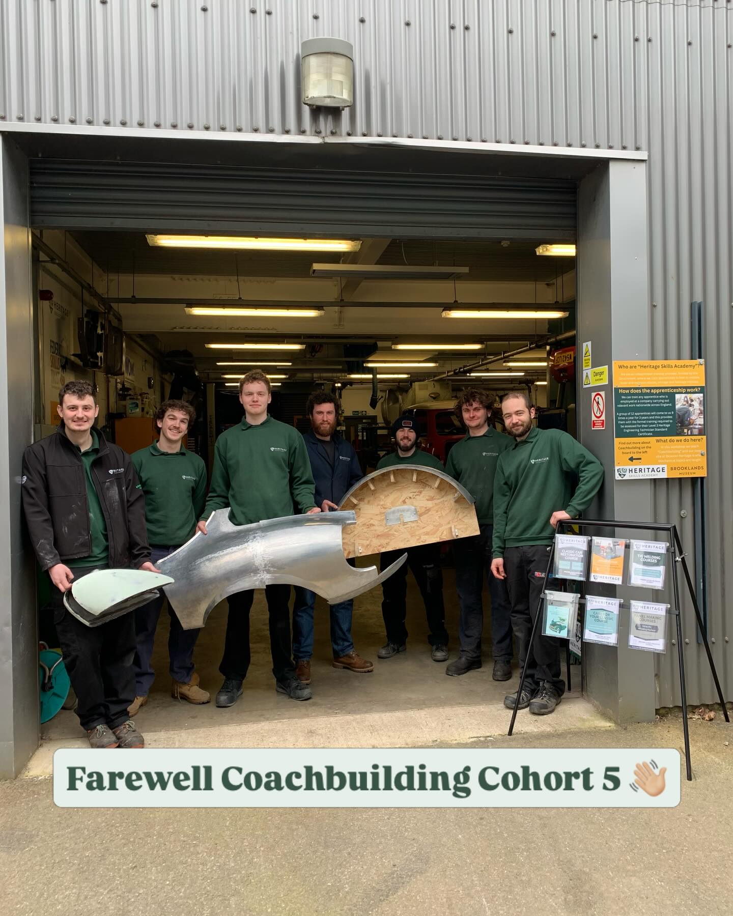 Today we say farewell to our 5th Coachbuilding Cohort who have completed their final block!👋🏼
We love seeing how our cohorts form friendships as they grow in ability and confidence together over the course of the apprenticeship and the support C5 have shown each other is so great! 🤩
The social side has really shone through with this cohort but also the individual personalities and aspirations have been a pleasure to know and teach! 🧑🏫
From everyone at HSA we wish you all the best in your End Point Assessments and futures! 🥳
#heritageskillsacademy #nextgeneration #shapingthefuture #coachbuildingapprenticeship #heritagetechnicianapprenticeship