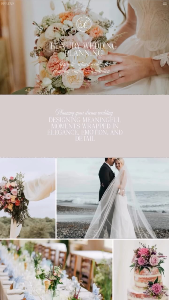 Your website should match the standard of the weddings you want to book.
In the wedding industry, your clients are making emotional decisions. They are choosing based on trust, connection, and the feeling they get when they interact with your brand.
So if your brides are dreaming of a wedding that feels elegant, elevated, and unforgettable, your website should reflect that same energy.
Not just through your portfolio, but through the full experience of your site.
The design, the messaging, the imagery, the flow, every part of it should reinforce the kind of celebration you are known for creating.
Because if your website does not reflect the experience they want, they may not stay long enough to see that your work does.