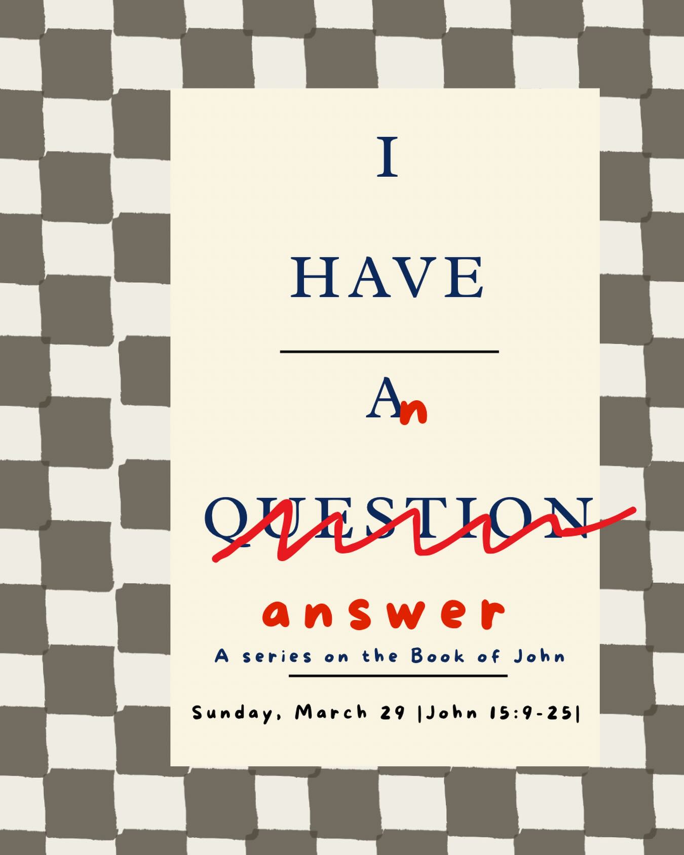 SERMON RECAP:
*Abiding produces fruit - not striving
-Connection to Christ is the only source of lasting transformation, love, and mission.
* Love is the evidence - not the effort
-You cannot be theologically sharp and spiritually active while love is absent. Love is how the world knows you are His.
* You are a friend of Jesus - not a servant performing for a master
-God has let you in. Walk with Him, not for Him
* Your vineyard row is already assigned
-Bear fruit where you are planted. Deeper abiding; not a bigger platform