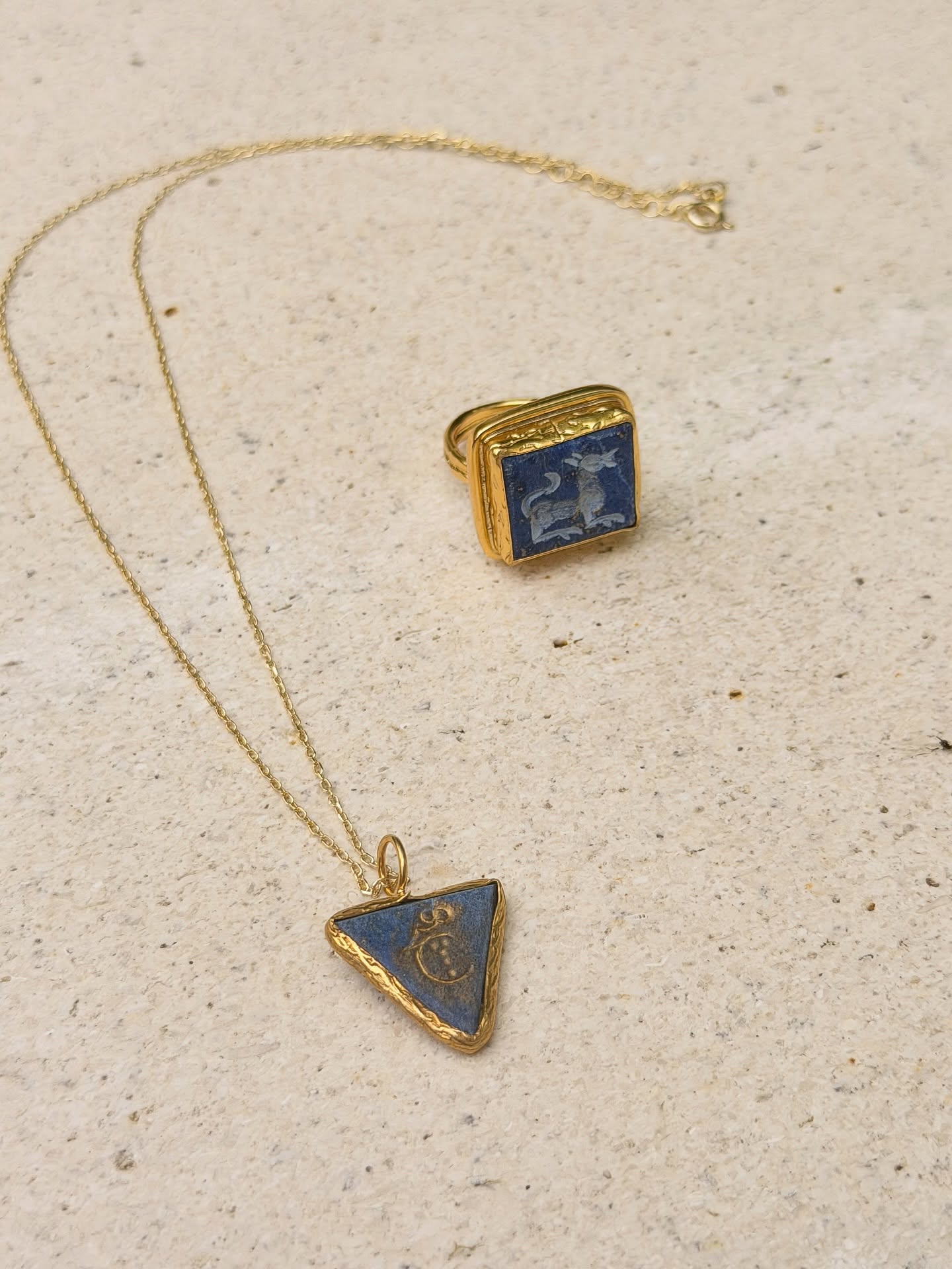 There is something about lapis that feels ancient and intimate
. A blue that calms. A blue that anchors.
In Sacred Blue, each piece feels like a small talisman, chosen for how it looks and how it makes you feel.
#chandracollections #byzantium #byzantinejewelry #limitedcollection #lapistalisman