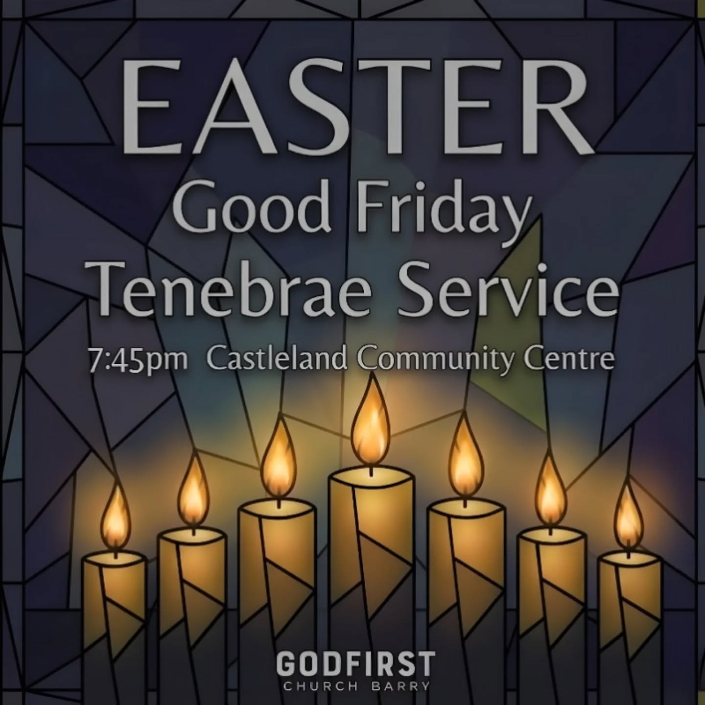 🕯️ 𝐖𝐡𝐚𝐭 𝐢𝐬 𝐚 𝐓𝐞𝐧𝐞𝐛𝐫𝐚𝐞 𝐒𝐞𝐫𝐯𝐢𝐜𝐞?
This Good Friday at 7:45pm (for about 45 mins), we’re holding a Tenebrae Service – a quiet, reflective experience that helps us feel the weight of Good Friday. Tenebrae is the Latin word for 'darkness' and it's a type of service that the church has been practising for at least five centuries.
𝐄𝐱𝐩𝐞𝐜𝐭 𝐬𝐨𝐦𝐞𝐭𝐡𝐢𝐧𝐠 𝐯𝐞𝐫𝐲 𝐝𝐢𝐟𝐟𝐞𝐫𝐞𝐧𝐭. So please read the below carefully so you know what to expect:
Unlike our usual services, this one is 𝐧𝐨𝐭 𝐩𝐚𝐫𝐭𝐢𝐜𝐢𝐩𝐚𝐭𝐨𝐫𝐲.
𝐓𝐡𝐞𝐫𝐞 𝐢𝐬 𝐧𝐨 𝐬𝐢𝐧𝐠𝐢𝐧𝐠, 𝐧𝐨 𝐬𝐞𝐫𝐦𝐨𝐧, 𝐚𝐧𝐝 𝐧𝐨 𝐭𝐚𝐥𝐤𝐢𝐧𝐠.
Instead, we sit in silence and listen as the story of Jesus’ suffering and death, from the disciples perspective, is slowly read aloud. As the story unfolds, the room will grow darker and darker with candles being extinguished, until we finish in complete darkness (lights in the corridors will still be on).
It’s a space for personal reflection, stillness, and prayer in our hearts.
We will arrive and leave in silence, carrying with us the heaviness the disciples would have felt that night. Let that weight sit with you until Resurrection Morning.
𝐖𝐡𝐚𝐭 𝐭𝐡𝐢𝐬 𝐬𝐞𝐫𝐯𝐢𝐜𝐞 𝐢𝐬:
- A quiet, reflective space
- A chance to experience the darkness of Good Friday
- An invitation to pray silently and listen deeply
- A time to leave in silence and reverence
𝐖𝐡𝐚𝐭 𝐭𝐡𝐢𝐬 𝐬𝐞𝐫𝐯𝐢𝐜𝐞 𝐢𝐬𝐧’𝐭:
- It’s not a service for chatting or catching up (wait until you are outside after the service to talk)
- It’s not interactive or joyful
- It’s not child-friendly (see why that's the case below)
- It’s not a time for fellowship or conversation
𝐏𝐥𝐞𝐚𝐬𝐞 𝐧𝐨𝐭𝐞: 𝐓𝐡𝐢𝐬 𝐬𝐞𝐫𝐯𝐢𝐜𝐞 𝐢𝐬 𝐧𝐨𝐭 𝐬𝐮𝐢𝐭𝐚𝐛𝐥𝐞 𝐟𝐨𝐫 𝐜𝐡𝐢𝐥𝐝𝐫𝐞𝐧. Silence and stillness are essential. The narration includes graphic descriptions of Jesus’ suffering, including the whipping and crucifixion.
𝐖𝐡𝐲 𝐚𝐫𝐞 𝐰𝐞 𝐝𝐨𝐢𝐧𝐠 𝐭𝐡𝐢𝐬 𝐭𝐲𝐩𝐞 𝐨𝐟 𝐬𝐞𝐫𝐯𝐢𝐜𝐞?
We’re doing this because Good Friday should feel weighty. This service helps us enter into the sorrow of the cross and reflect deeply on what Jesus endured for us. It’s not meant to feel