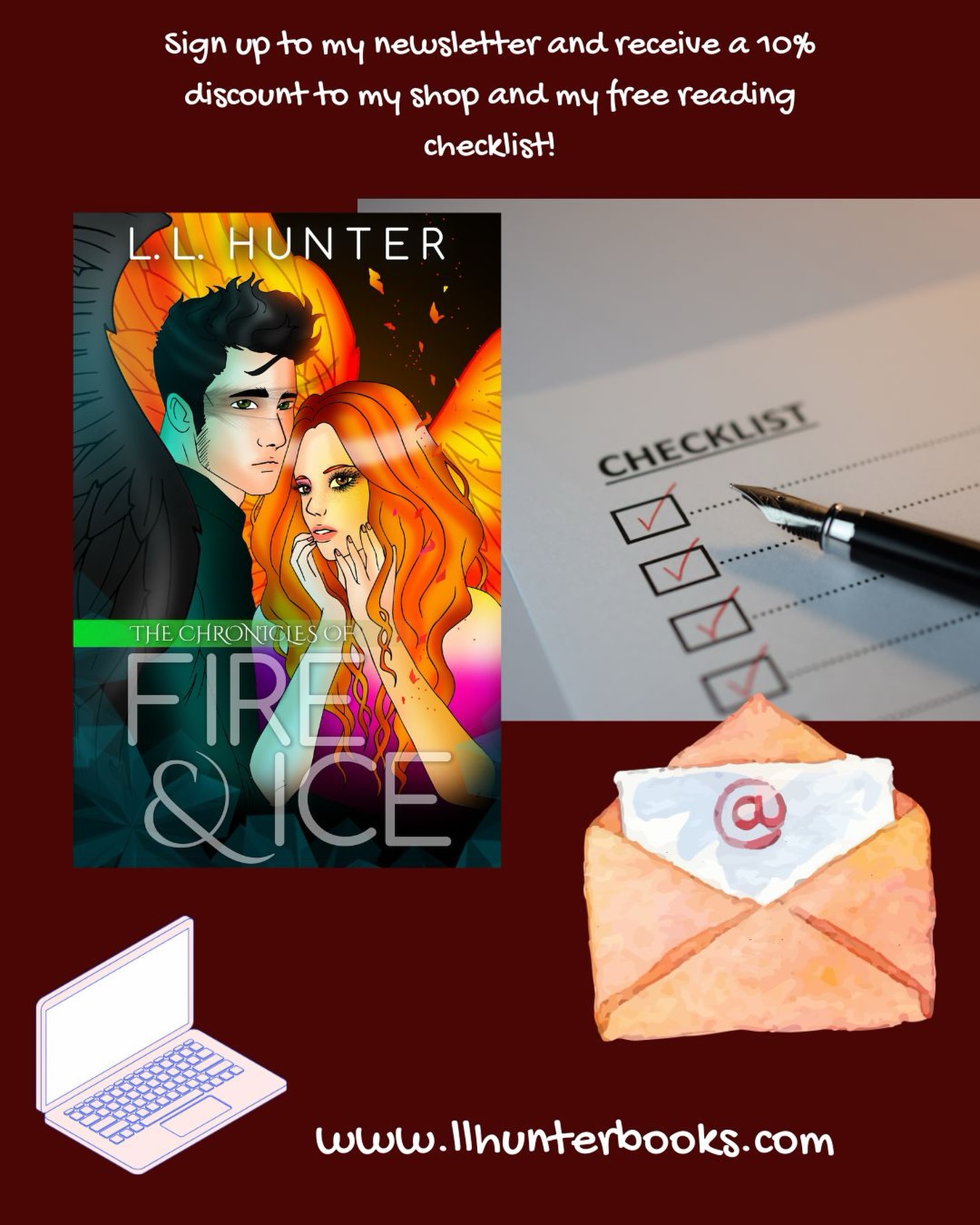 Sign up to my newsletter and get some awesome perks! Subscribers not only get free downloads like a reader checklist and free books, but a 10% discount to my shop. Subscribe now at the link in my bio.
#indieauthor #authornewsletter #romanceauthor