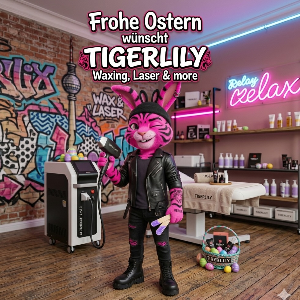 Frohe Ostern wünscht das TIGERLILY-Team! 🐰✨
Unser coolster Urban Bunny hat sich für euch in Schale geschmissen (na ja, eher in Lederjacke und Tattoos 😅) und ist bereit, den Winterpelz für den Frühling wegzulasern! 💥
Egal ob mit Waxing-Spatel oder unserem High-Tech-
Laser – wir sorgen dafür, dass ihr seidig glatt in die neue Saison startet. 😉
Wer braucht schon Eier, wenn man makellose Haut haben kann?
Wir hoffen, ihr habt entspannte Feiertage, findet viele Überraschungen und genießt die Zeit. Nach den Feiertagen sind wir wieder für euch da, um euch den perfekten Glow zu verpassen!
TIPP: Buche jetzt schon deinen Oster-Glow-Termin direkt über den Link in unserer Bio. 👇
#laserhairremoval #ostern #smoothskin #waxing #fun