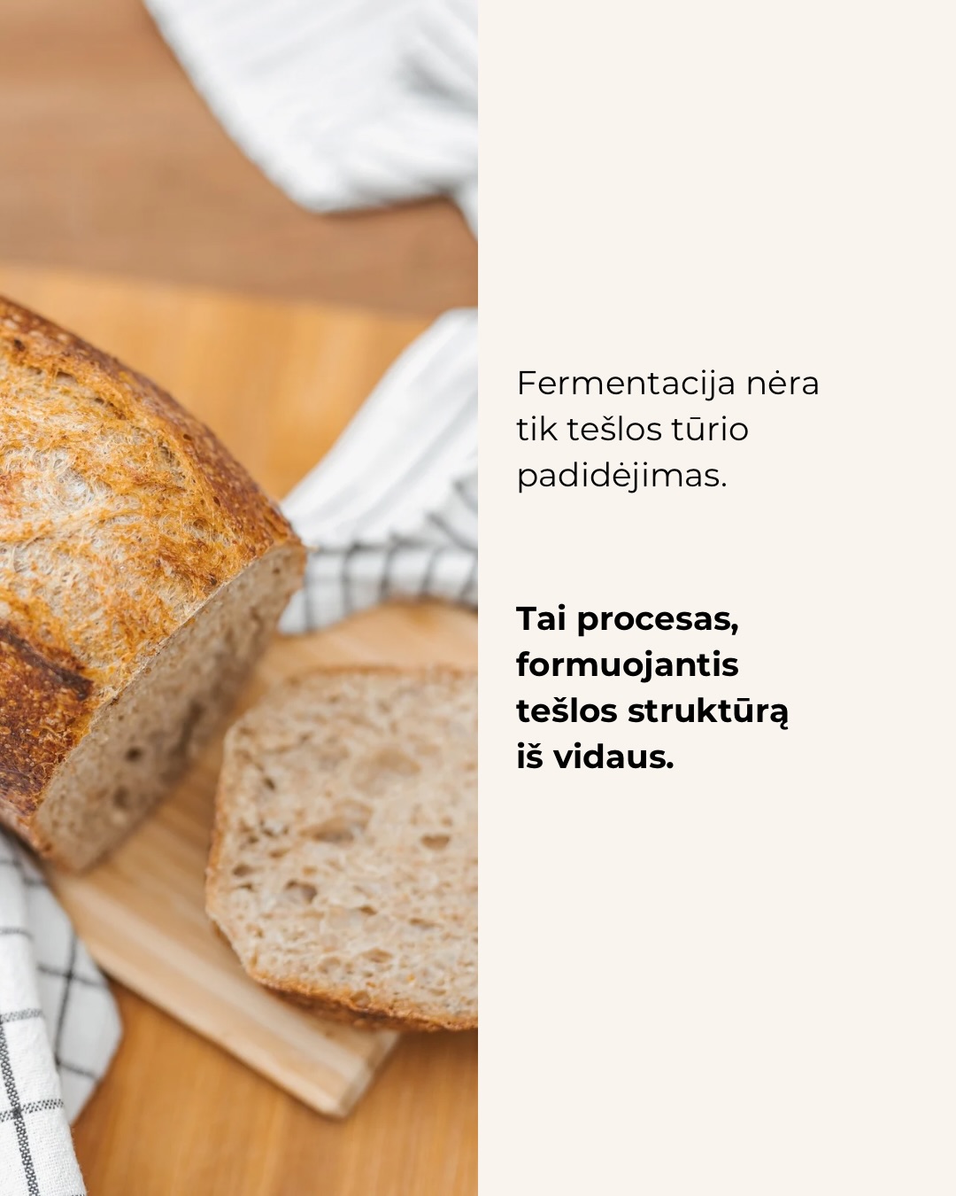 Kepant lengva pasitikėti tuo, ką matome.Tešla pakilo – atrodo, viskas gerai, tačiau galutinis rezultatas ne visada būna toks, kokio tikėjomės.Tokiais atvejais problema dažniausiai slypi ne recepte,
o procese, kurio nematome.Būtent jis ir lemia, kokia bus kepinio struktūra.Ar esate pastebėję, kad kartais tešla pakyla, bet galutinis rezultatas vis tiek ne toks purus, kokio norėtųsi?