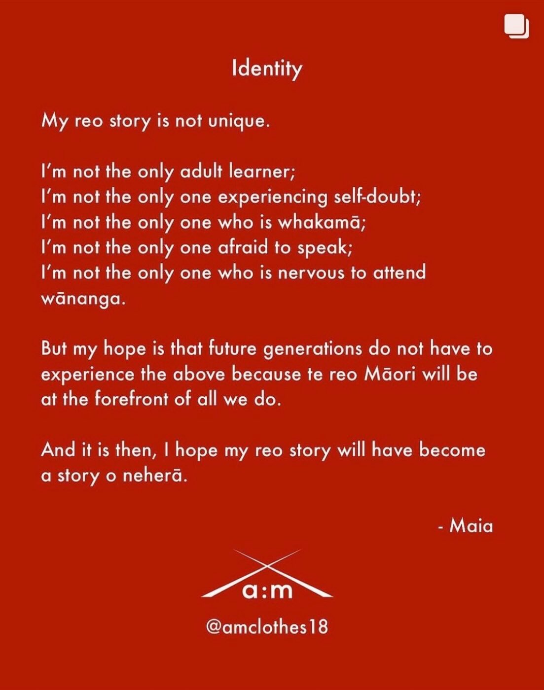 Repost and still relevant 🖤🤍❤️
#amclothes #tereomāori #tereo #doitz #reojourney