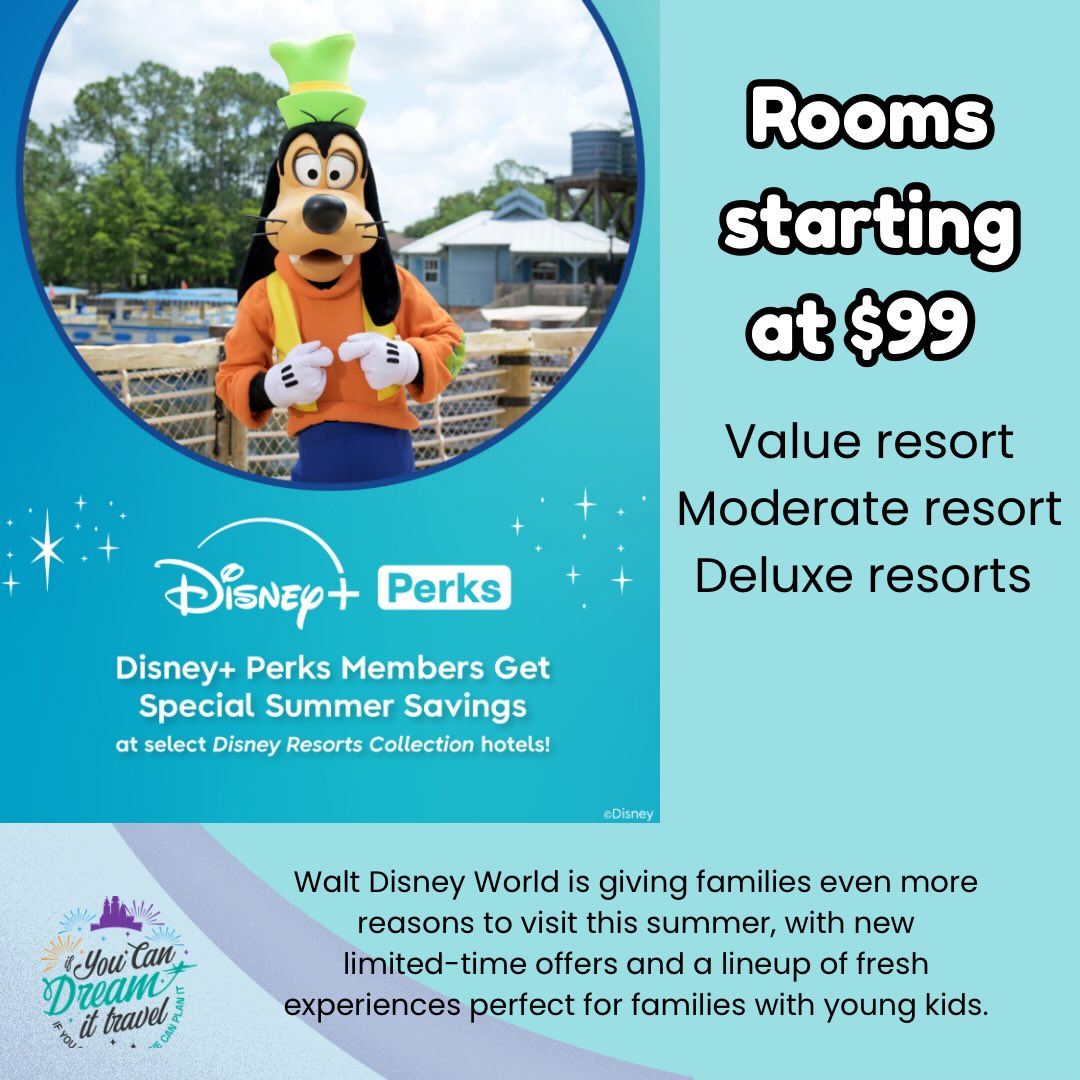 ✨ This just dropped… and families are going to LOVE it. ✨
If you’ve been waiting for the right time to book Disney World this summer… this is it.
Walt Disney World just released limited-time Disney+ subscriber resort deals — and they are GOOD.
Think:
✔️ Stay on Disney property
✔️ Take mid-day breaks (game changer with kids 👀)
✔️ Go back at night for fireworks + cooler temps
✔️ Save money while doing it
Here’s what families are grabbing right now:
🏨 Starting at $99/night – All-Star Sports
🌿 $169/night – Port Orleans Riverside (5th sleeper 👏)
🚗 $249/night – Art of Animation Cars Suite (FAVORITE for families)
🎠 $279/night – Saratoga Springs Deluxe Studio
🦒 $369/night – Animal Kingdom Lodge (Savanna View… yes, animals outside your balcony 😍)
📅 Travel Dates: June 21 – August 15, 2026
📌 Booking opens: April 2
📌 2-night minimum stay
Here’s what most people don’t realize…
Summer at Disney has quietly become one of the BEST times for families:
✨ More indoor attractions + AC breaks
💦 Water park perk on arrival day
🎉 Extra entertainment + kid-focused experiences
⚠️ But here’s the catch…
These rooms will go FAST — especially the family suites and 5th sleeper rooms.
👉 Comment SUMMER and I’ll:
• Check availability for your dates
• Price it out for your family
• Show you the best deal (not just this one 👀)
Or message me “SUMMER” and I’ll help you plan it all — stress-free.