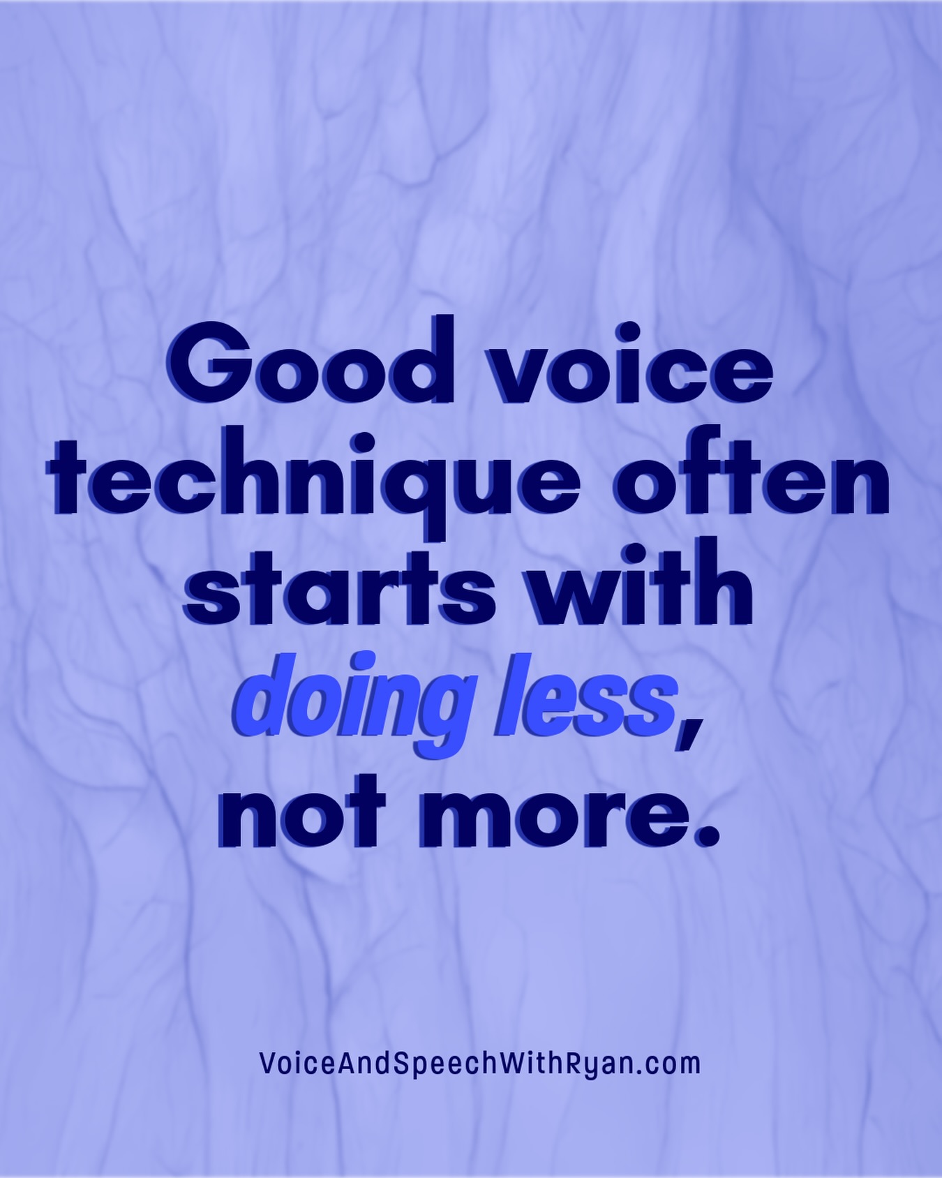 Voice is a function of your whole system. ♻️
Using your voice involves the coordination of your breath, your vocal folds, and your vocal tract. And because those elements are affected by your muscular system, your respiratory system, your nervous systems, and then some, chances are you’ve got some habits in place that are affecting your vocal abilities. That could include your posture, oral posture, habits of breathing, underworking or overworking muscles as you speak, and more.
And since so many of these habits are IN THE WAY of your vocal ease, it makes sense to release those habits before you add new technique on top.
So if you’ve found that the vocal exercises you’ve been trying aren’t helping you reach your voice goals, it may be that you need to do less with your practice to help “reset” your system, and release habits that aren’t serving you. Then once you’re working from a place of ease, you can add more techniques to help you reach your goals.