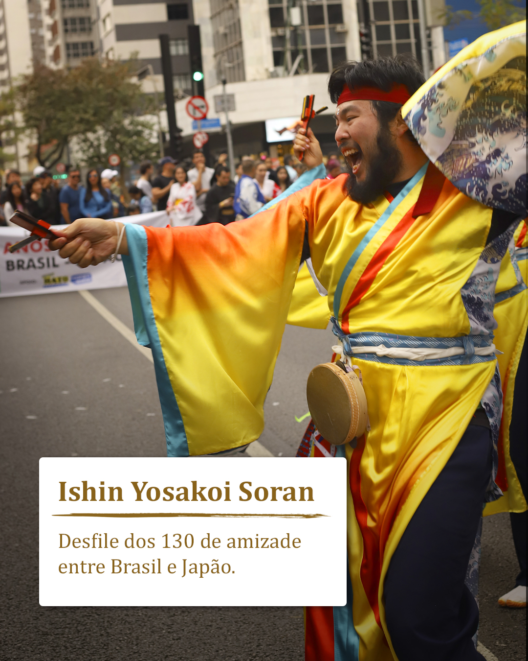 Com mais de 20 anos de história, o grupo @ishin_yosakoi_soran trouxe toda a energia e tradição da dança japonesa ao nosso desfile de 130 anos Brasil-Japão na Avenida Paulista!
Quer conhecer mais sobre a Ishin Yosakoi Soran? Entre em contato com eles! @ishin_yosakoi_soran
Arigatou gozaimashita! ありがとうございました!
Fotografia: @lissalves.retratos
--------
#YumeMatsuri #130AnosBrasilJapão #IshinYosakoisoran #Yosakoi #CulturaJaponesa #Paulista