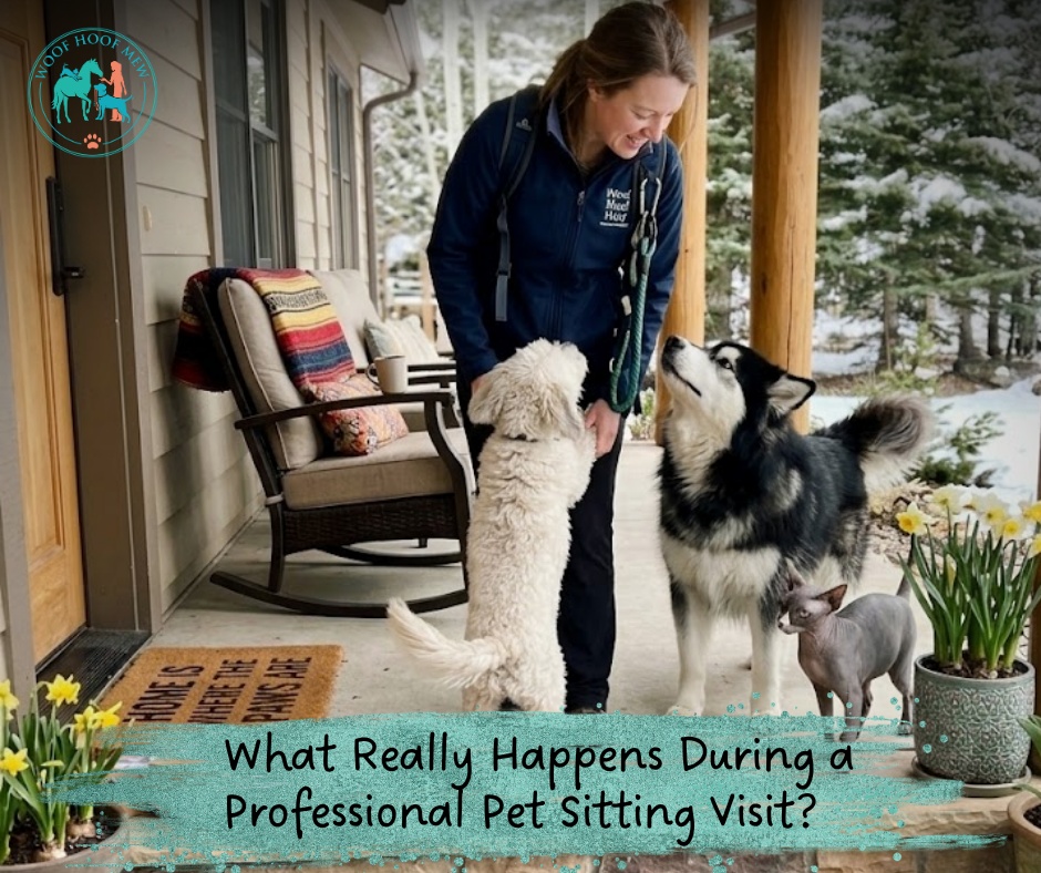 Ever wonder what goes on once we have the keys?
At Woof Hoof Mew, a visit is so much more than just filling a water bowl—it’s a blend of safety, systems, and a whole lot of soul.
From our 360-degree safety checks upon arrival to monitoring health markers and providing emotional connection (yes, that means floor time and belly rubs!), we treat your home and your pets with the highest level of professional integrity.
In our latest blog, we’re pulling back the curtain on:
Our arrival safety protocols 🛡️
Tailored routines for seniors and high-energy pups 🐕
The "extras" that keep your home secure 🏠
Why "love without structure" isn't enough for your pets 💡
Check out the full breakdown here:
https://www.woofhoofmewpetsitting.com/post/woof-hoof-mew-professional-pet-sitting-visit-overview
#WoofHoofMew #PetSitting #ProfessionalPetSitter #PetCareTips #conifercolorado #morrisoncolorado #evergreencolorado