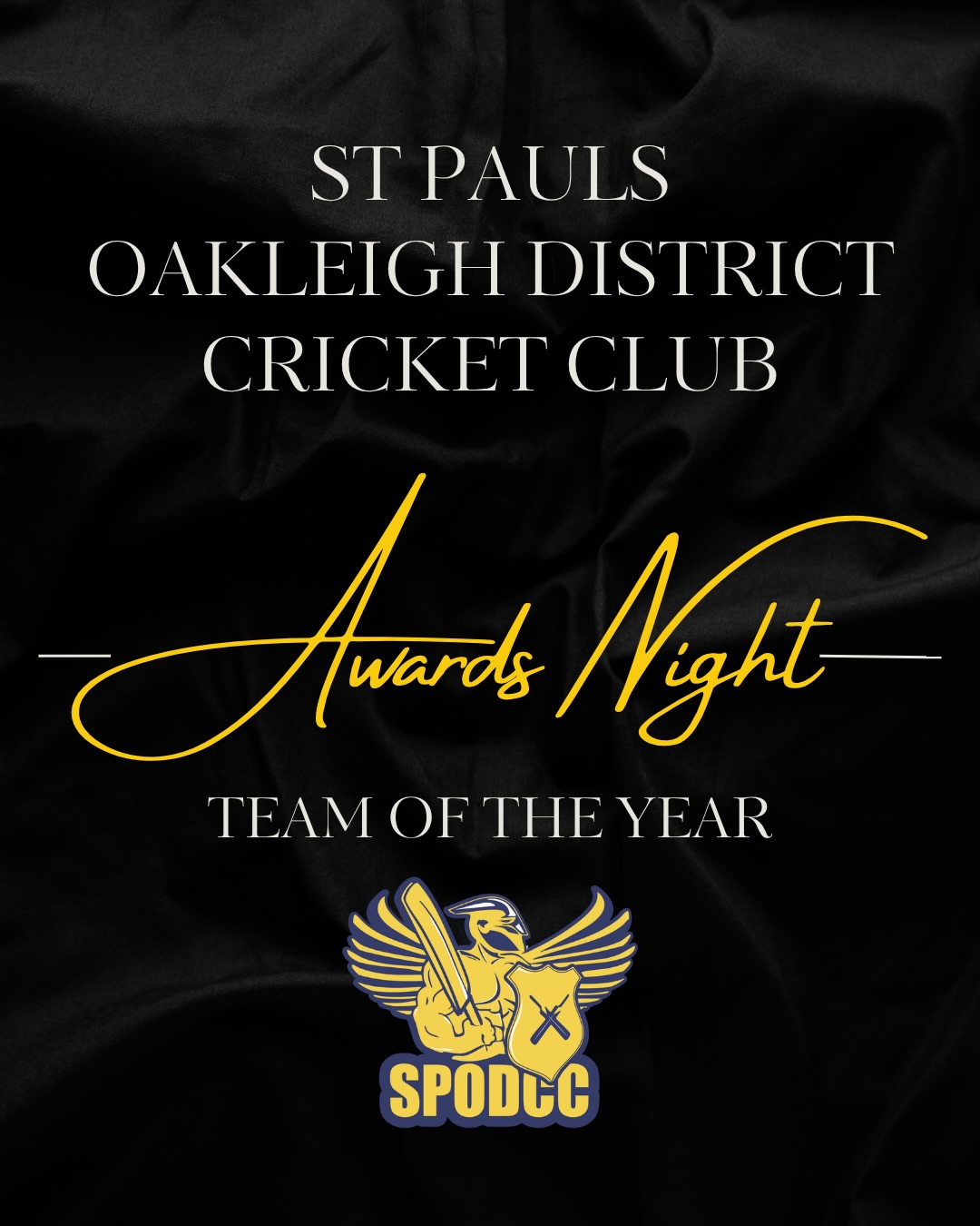 Awards Post - Part 5 💛🖤
The combined SPODs team of the year was a close race this year with plenty of outstanding performances for many individuals across the club. The squad was narrowed down to a final 12 - and with over 3500 runs and 160 wickets between them all, they are all a worthy selection.
In addition a big congratulations to Zach who was named team captain, individually contributing 466 Runs and 30 dismissals as Wicketkeeper for the squad