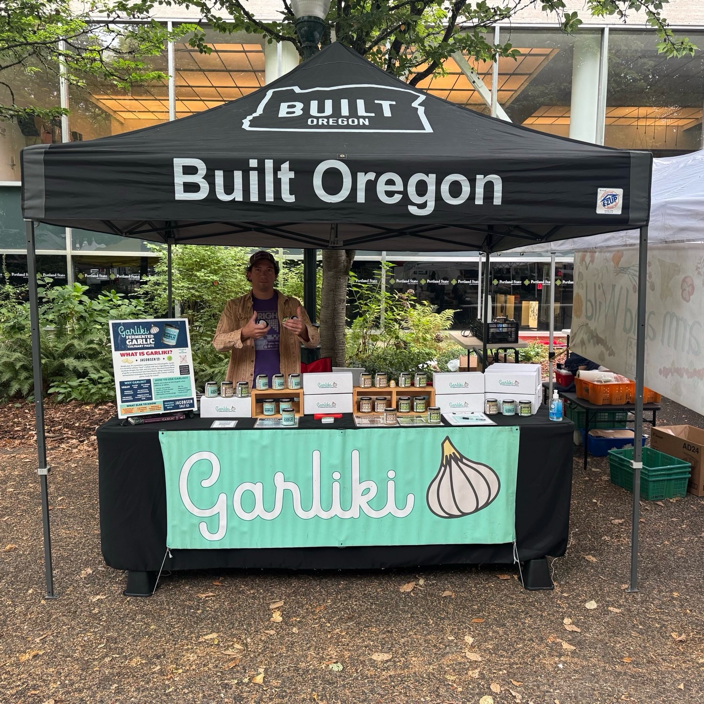 Chris will be at the @portlandfarmers market tomorrow, Saturday April 4th, sampling and selling our fermented garlic paste thanks to @builtoregon !
You’ll find @garlikipaste under the @builtoregon tent at the market. Built Oregon is an incredible organization that support small, local businesses, and one way they do that is through their Farmer’s Market Program.
We’ll be there from 8:30-2!