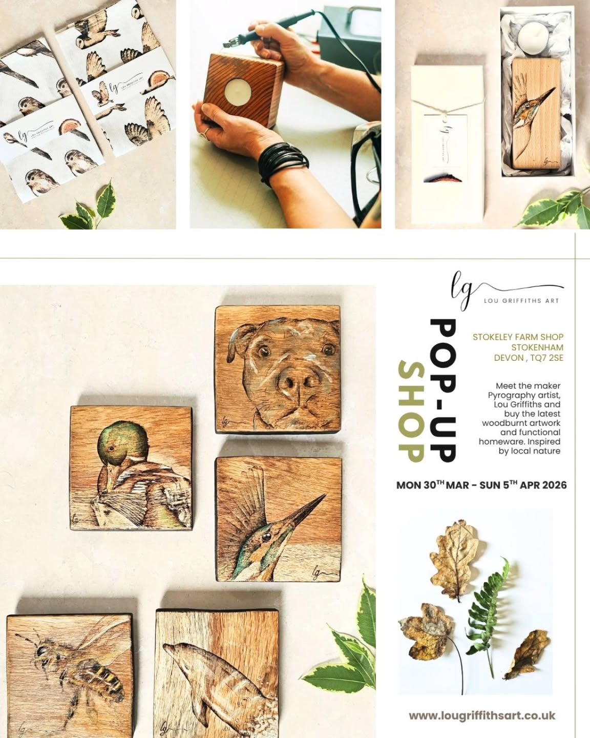 New Shop Opening Tomorrow
๐ฑ Catch me at @stokeleyfarmshop for 1 week opening tomorrow Monday 30th March 2026.
๐ฑ See all my latest work and what I've been busy creating during the winter months, I'm very proud of my latest collection and would love you to say it too.