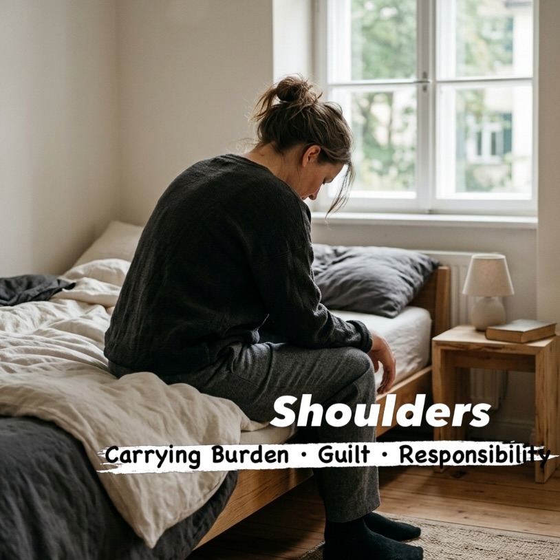 This is part 2 of my emotional body series — where I look at what the body stores, zone by zone.
Today: the shoulders.
When did you last put it down?
Not the bag. The weight you’ve been carrying that no one else can see.
Shoulders that are constantly pulled up, rounded forward, never quite relaxed — even after a massage, even after a good night’s sleep. That’s not just muscle tension. That’s the body holding something it was never meant to hold alone.
Responsibility that wasn’t yours to begin with. Guilt you can’t quite shake. The exhaustion of being the one who keeps it together so everyone else doesn’t have to.
What I notice in breathwork sessions: this is one of the zones where something can really move. The body often knows exactly what it’s been carrying — it just needs permission to let go.
But that permission doesn’t always come easily. Because for a lot of people who carry this, there’s a fear underneath it all: if I stop holding everything together, what happens? Will it all fall apart? Am I the only thing keeping it in place?
That fear is real. And it deserves to be met with care, not pushed through.
Which is why this kind of work often takes more than one session. We go at the pace the body is ready for.
You were never meant to carry all of this alone.
Save this if your shoulders recognized something here. And if you want to know what it feels like to actually put it down — DM me.
#somaticbreathwork #nervoussystemregulation #breathworkmunich #emotionalrelease #breathereleasetransform