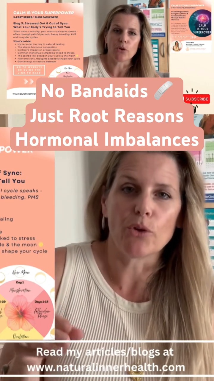 No bandaids - Just the real root reasons behind hormonal imbalances.
Your hormones don’t fall out of balance for no reason. Stress plays a huge role, and elevated cortisol — the body’s stress hormone — can disrupt your entire hormonal rhythm. When you support your nervous system and address what’s happening beneath the surface, your body can begin to find its natural balance again.
Salivary Hormone Testing at www.naturalinnerhealth.com
#hormonalhealth #rootcausehealing #stressawareness #cortisolimbalance #naturalinnerhealth #tammymillernaturopath #holisticwellness #innerwork