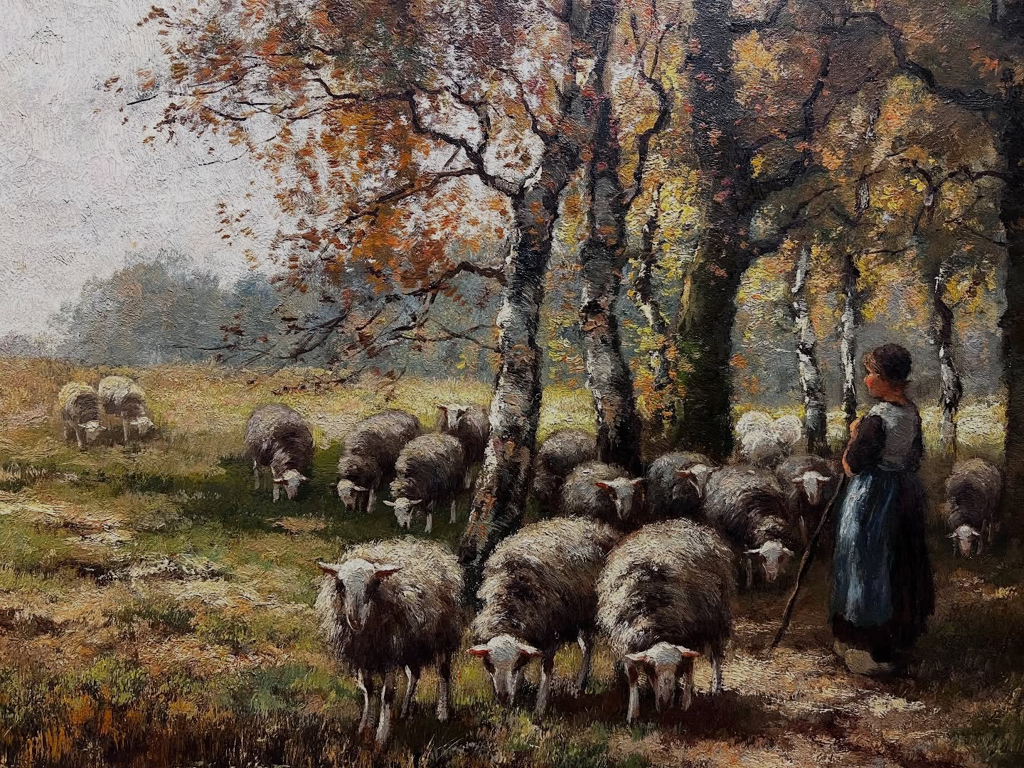 Quiet moments in the countryside 🍂
A beautifully rendered Dutch pastoral scene by C. Verschuur, capturing a shepherdess guiding her flock beneath golden autumn trees. The softness of the light, the texture of the wool, and the gentle rhythm of the landscape create a sense of calm that feels almost timeless.
Pieces like this bring warmth and narrative into a space—perfect for adding depth to both traditional and modern interiors.
Oil on canvas
Available Dundarave
#dutchpainting #antiquepainting #pastoralscene #oilpainting #europeanart artcollector interiordesign timelessstyle antiqueshop vancouverantiques