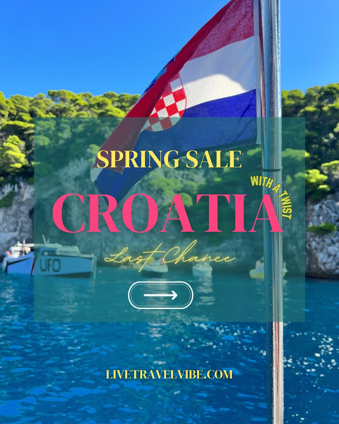 Last Chance…come get the last few spots available!
We extended the sale but it ends April 15th! Don’t miss out sailing the Adriatic this summer!
.
.
.
#grouptrips #girlstrip #womenwhotravel #travelwithus #croatia
