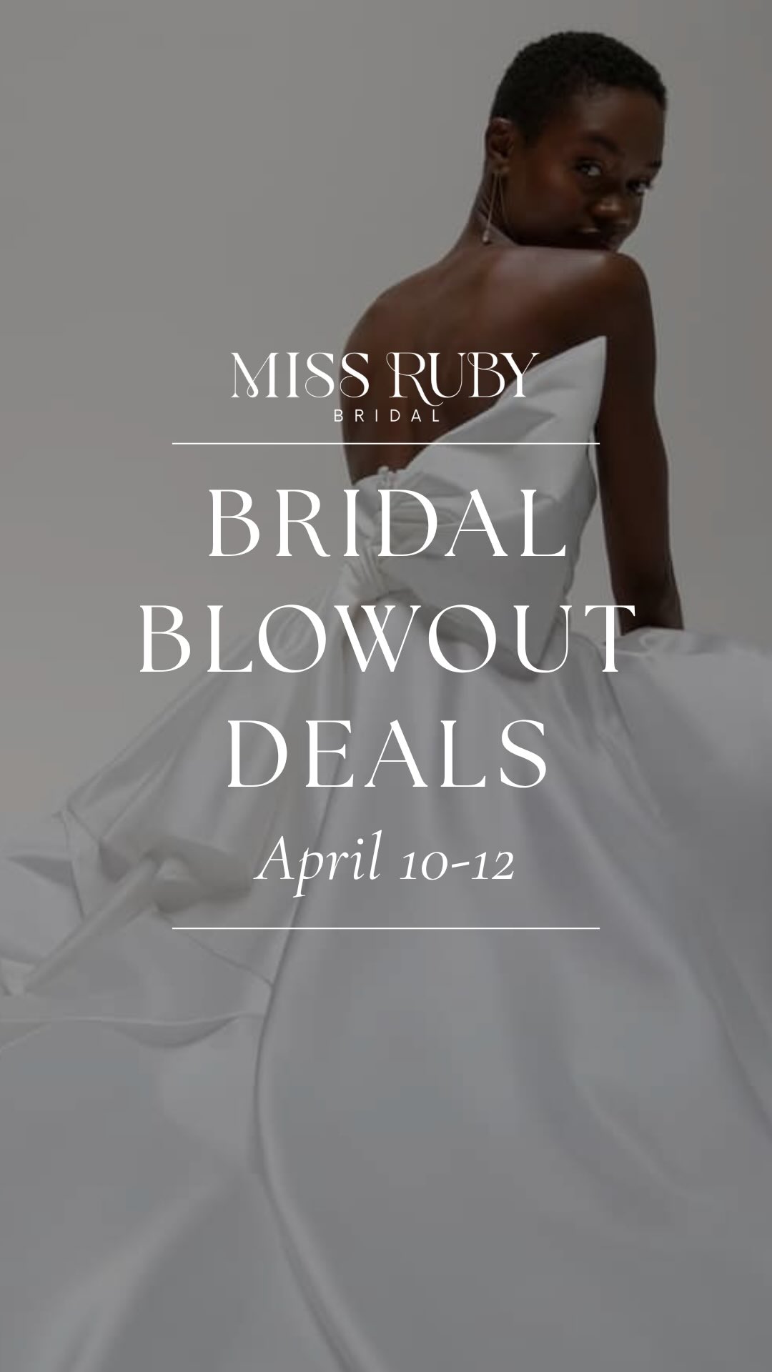 Your dream dress just got a new price tag 👀
Our Bridal Blowout sale is happening April 10-12 ONLY - these wedding dresses will be going fast! We’re talking seriously reduced prices on stunning last chance designer sample gowns (and yes, those numbers you’re seeing are real!)
Spots are limited and this is one weekend you don’t want to miss. Book your appointment now - link in bio! 🤍