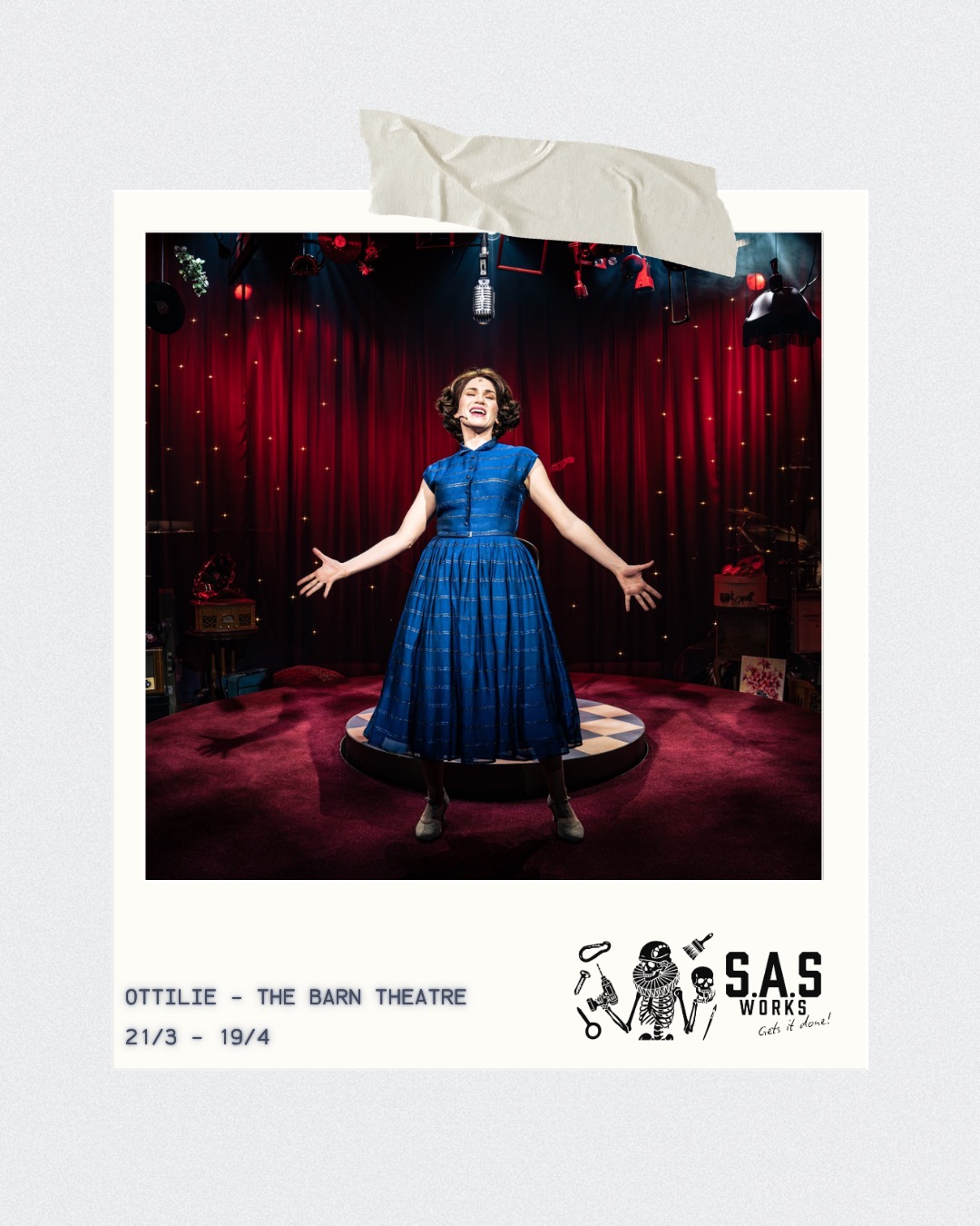 Simple on paper. Striking on stage.
Back at the Barn Theatre in Cirencester for Ottilie, and proof that you don’t always need a full build to make an impact. This one was all about shape, light, and precision.
The standout? That large raked oval paired with the neon flex sign, clean, bold, and doing exactly what it needed to do.
Always a pleasure working with the team at @thebarntheatrecirencester .
Carpenters: Sam Stuart, Luke Stuart, Ben Goldsmith, Hayden Ebers
Scenic Artist: Kerry-Anne Rosewood
Electrician: Nathan Hughes
#TheatreLife #SetDesign #StageDesign #ScenicConstruction #UKTheatre #TheatreMakers #BehindTheScenes #WorkshopLife #SetBuild #StageCraft #ScenicArt #ProductionLife #CreativeBuild #TheatreIndustry #Backstage #LightingDesign #NeonFlex #LiveProduction #DesignToStage #BarnTheatre