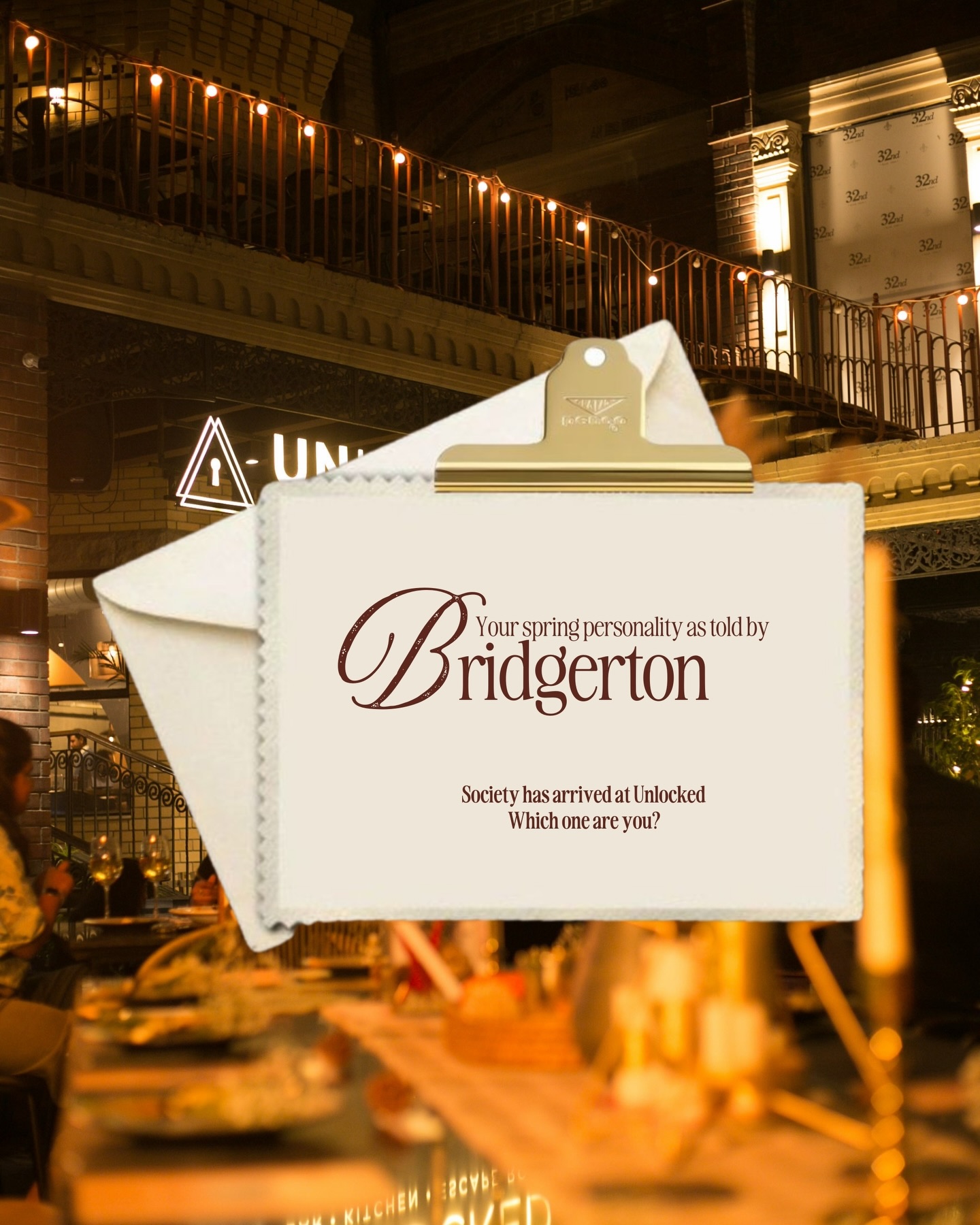Dear Gentle Reader,
Every gathering tells a story.Some arrive quietly,
some command the room, and some reveal their true selves only as the evening unfolds.
The ton, as always, is watching. šOne canāt help but wonderā¦Which personality are you when you step out?
(bridgerton theme, personality types, aesthetic nights, social scenes, Unlocked Gurgaon)
#BridgertonVibes #DearGentleReader #MainCharacterEnergy #GurgaonNights #AestheticScenes