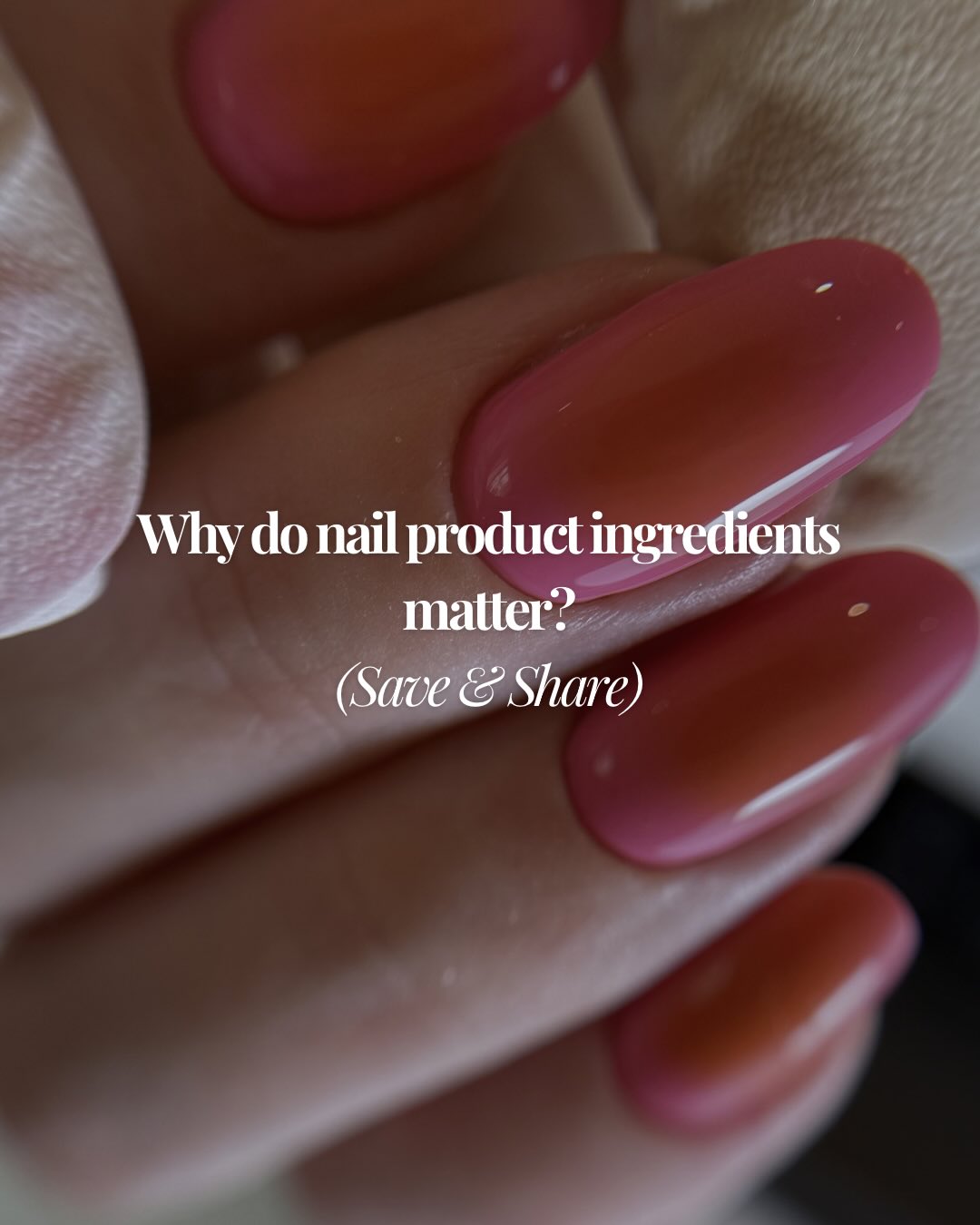 Ingredients matter but not for the reasons most people think.
It’s not about memorising long ingredient lists or focusing on one specific component.
It’s about understanding what you’re actually working with.
As nail techs, we work with chemicals every day.
Products that are designed to cure, bond, and form a coating on the nail.
And that comes with responsibility.
Understanding how your products behave, how they cure, and how they interact with the natural nail and surrounding skin is essential.
Without that understanding, it’s easy to misuse products, apply them incorrectly, or increase exposure without even realising.
Many of the issues we see in this industry don’t come from the products themselves.
They come from a lack of understanding around how to use them safely and correctly.
You don’t need to be a chemist.
But having a basic understanding of the science behind what you’re working with is part of being a professional.
We don’t just apply products.
We work with chemistry.