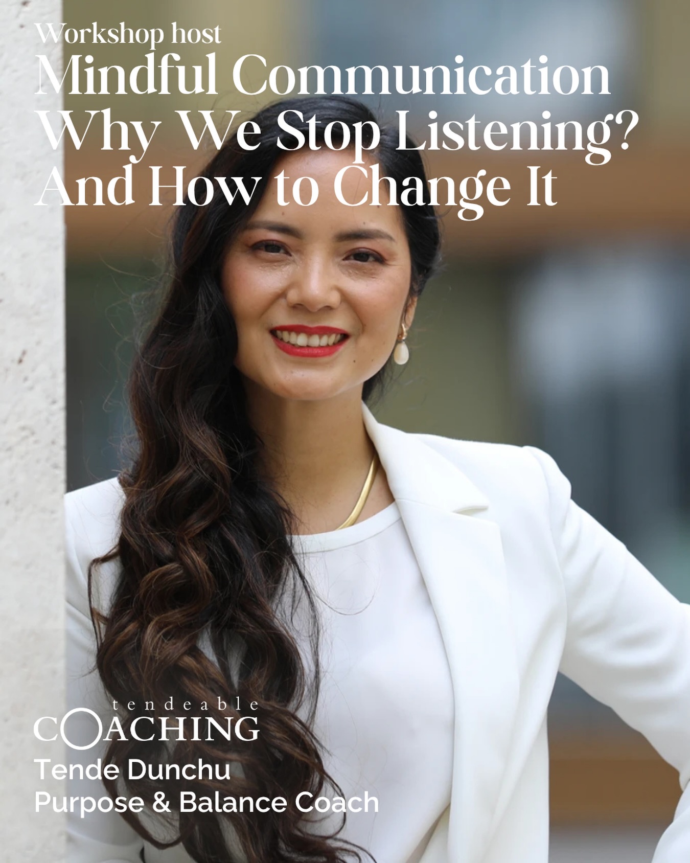 PWG is excited to host this workshop on Mindful Communication with Tende Dunchu🎙️🗣️
📅 17 April at 18.30
📍Planet Yoga
🎟️ Register at pwg-zh.com
Led by @tendeable_coaching from tendeable COACHING, this experiential workshop gives you practical tools to interrupt automatic reactions and show up with more clarity and choice. Drawing on MBSR (Mindfulness‑Based Stress Reduction), one of the world’s most researched mindfulness programs, you’ll explore how to communicate more consciously — especially under pressure.
Tende Dunchu is the founder of tendeable COACHING and a trained MBSR teacher (CFM Zurich). With more than 15 years of corporate experience at Credit Suisse and IBM, she knows firsthand what it means to communicate under pressure. Her style is grounded, science-based, and pragmatic — translating mindfulness into everyday professional reality.