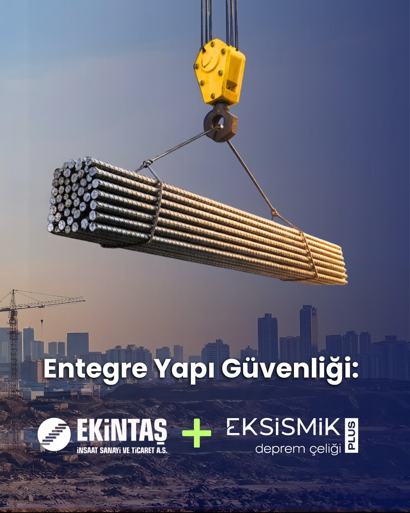 Dayanıklılık, tek başına değil birlikte tasarlanır.
Eksismik Plus deprem çeliği; yüksek süneklik ve dayanım özellikleriyle, yapıların deprem karşısındaki performansını artırır.
Ekintaş beton çözümleriyle birlikte kullanıldığında ise, taşıyıcı sistem bütüncül bir güvenliğe kavuşur.
-----///-----
Durability is not designed in isolation, but as part of an integrated system.
Eksismik Plus seismic steel enhances the seismic performance of structures with its high ductility and strength properties.
When used in conjunction with Ekintaş concrete solutions, the structural system achieves comprehensive safety.
#Ekintaş #Eksismik #DepremÇeliği #GüvenliYapılar