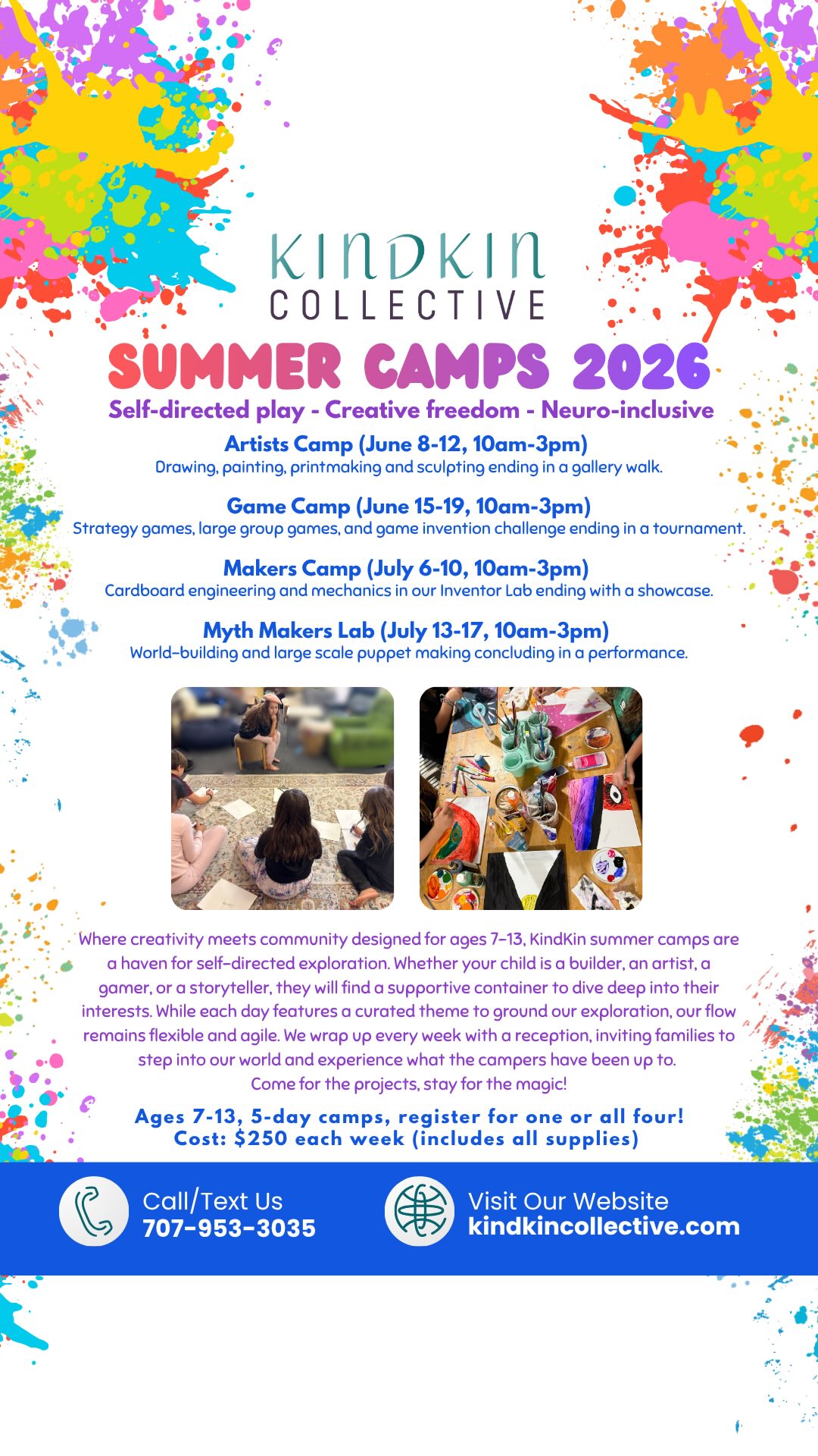 Curious about our upcoming summer camps? Enjoy this silly and awkward facilitator explaining our plans while a big truck interrupts us. Registration is available on our website!