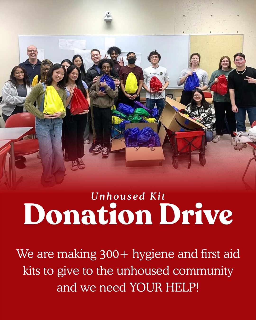 H4H and @aedunlv PBHC are collaborating to make 300+ kits for the unhoused! Check out the Sign Up Genius/Amazon Wishlist for our most needed items ✨
We will be accepting donations until April 23rd, but spots are going fast, so make sure to donate now! We appreciate any and all donations, thank you for your contribution to the community 🫶