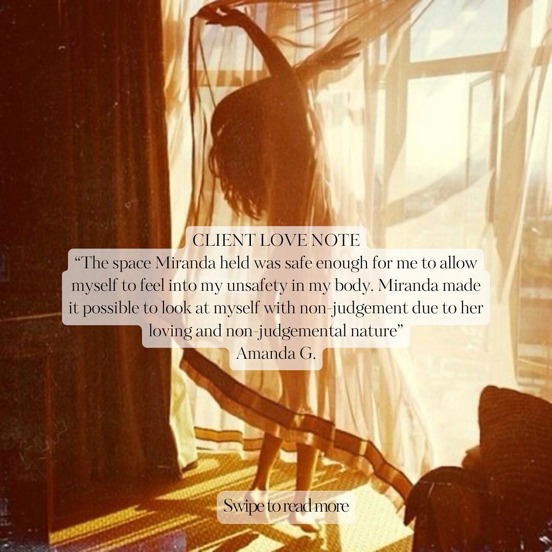 🦋 Client Spotlight!
I am incredibly thankful for the amazing feedback from my clients! Your kind words fill my heart with so much love and appreciation!
Thank you Amanda, for trusting me to be part of your journey.
To read Amanda’s full testimonial, swipe!
Interested in working together?
Book a call, or send me a DM!
#fembodimentmethod
#wethefemme
#intimacy
#pleasure
#clientlove
#testimonial