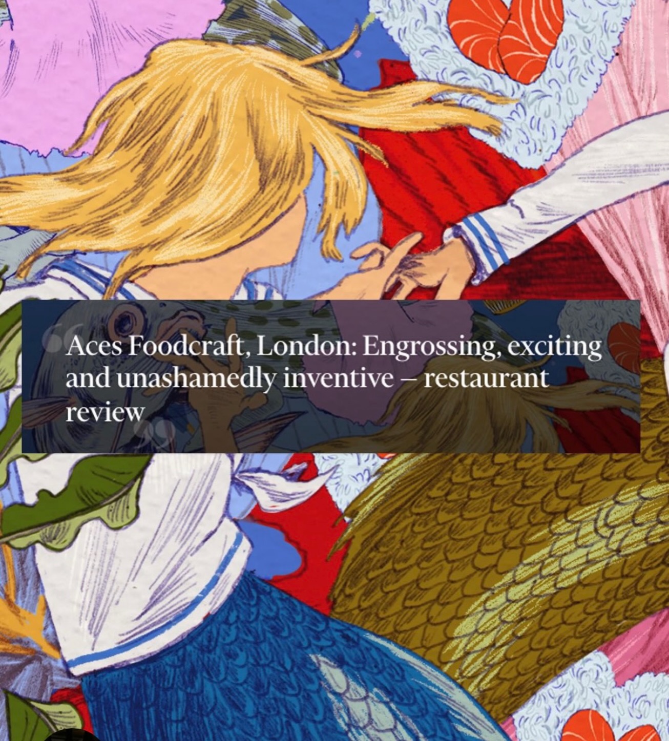 On Saturday, we received our review in the @financialtimes — a truly special moment for us!
A huge thank you to @jayrayner1 for the fantastic review and for taking the time to visit. We couldn’t be prouder of our incredible team, especially @alex__craciun .
And a special thanks to @danielegneus for the beautiful illustration ✨ read: link in bio. #acesfoodcraft #fitsrovia