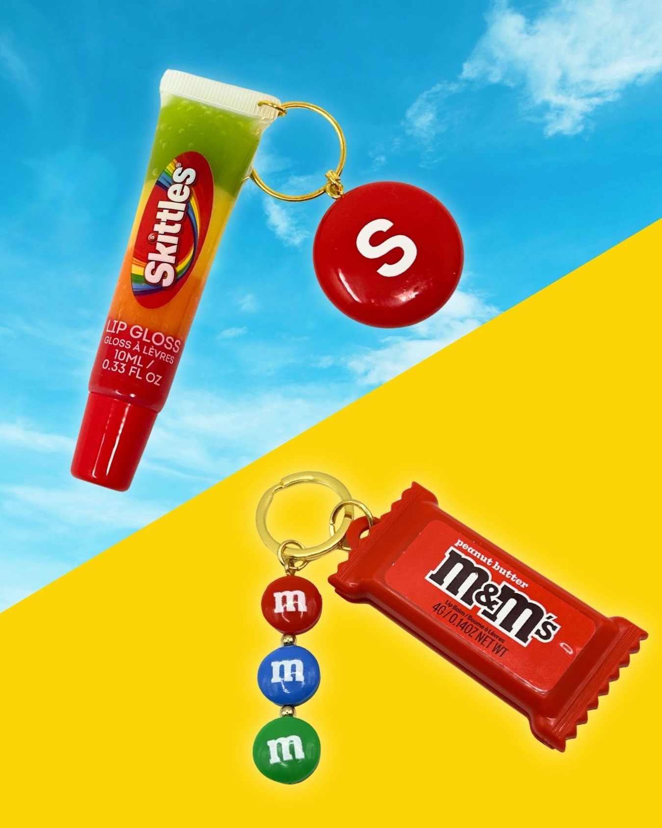 The Battle of the Bag Charms has begun...
Our SKITTLES 4‑in‑1 flavoured lip gloss brings the rainbow 🌈, and our M&M’S lip balm brings the peanut butter 🥜
Which are you choosing? Drop a 🌈 or 🥜 below 👇
#readmylipsgb #skittles #mms #lipgloss #lipbalm