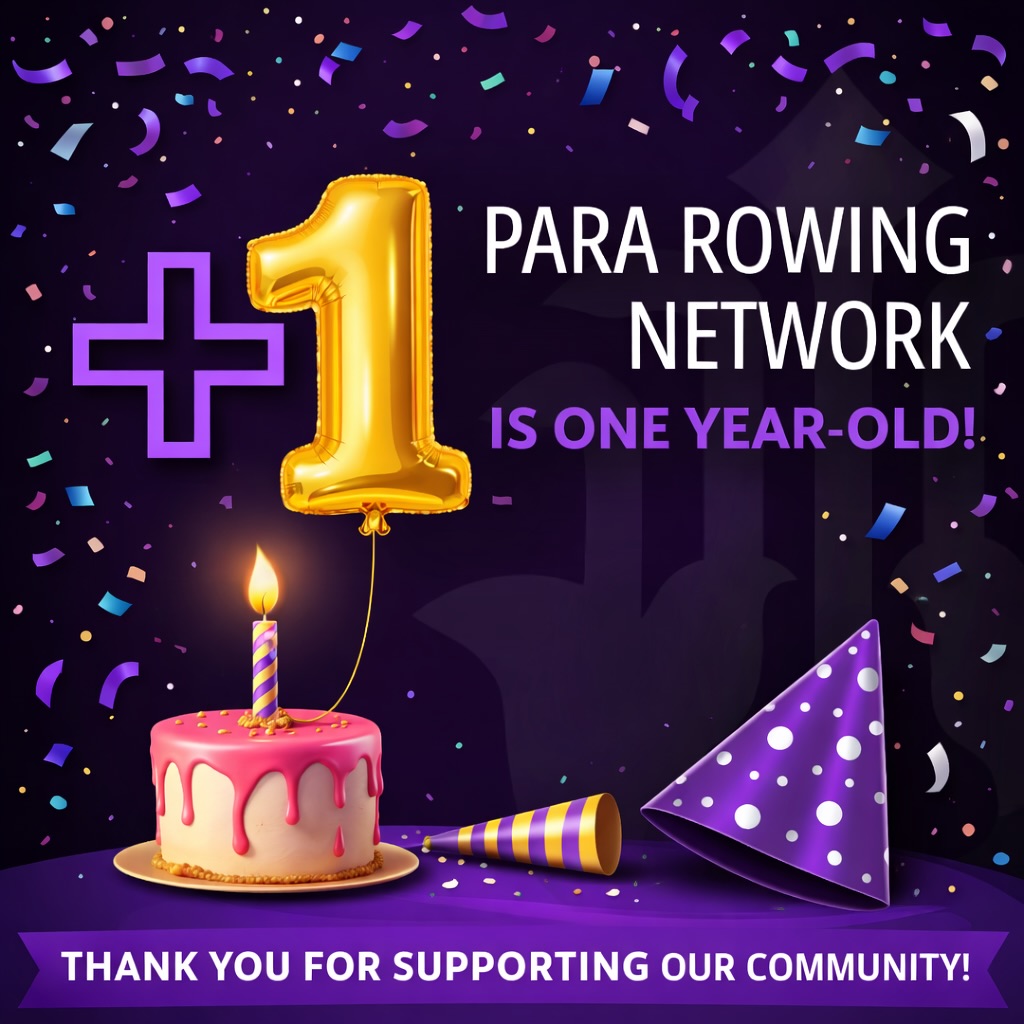 It’s +1 Para Rowing Network’s birthday! 🎂
+1PRN is an independent Facebook group dedicated to Para Rowing and moderated by Para Rowing Foundation.
0 to 317 members inside 12 months isn’t bad for a new Facebook group!
Thanks to you all for helping keep this community strong, safe and a trusted resource for international para rowing.
Remember, the only way to continue our growth and open the doors to more people ‘in’ or ‘interested in’ para rowing is to keep bringing your +1s to the party.
Once you’re in, who’s on your guest list? Send them a link to join the fun.
If you’d like to make a birthday gift donation, www.pararowingfoundation.org/donate is the place to do that. 💜
#StartWithOne #ParaRowing #everyBODYrowing