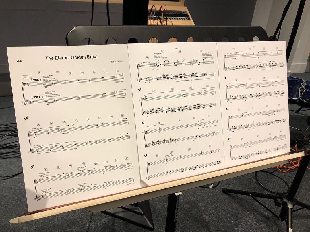 Helping @robertthomascomposer rehearsing with the @lcorchestra for The Eternal Golden Braid / Strange Loops event at the @barbicancentre this Saturday ,thanks to @sae_institute_uk audio students Sam and @ramblito for assisting the session. Get your tickets 🎫 link in bio
.
.
.
.
.
.
.
.
.
.
.
#music #sound #composer #producer #sound #algorithmic #adaptive #gameaudio #aimusic #machinelearning #contemporaryclassical #newmusic #classicalmusic #neoclassical #experimentalmusic #soundart #soundscape #guitar #violin #avantgarde #drone #studio #musicproducer #ambient #electronicmusic #eurorack #modularsynth #sounddesign