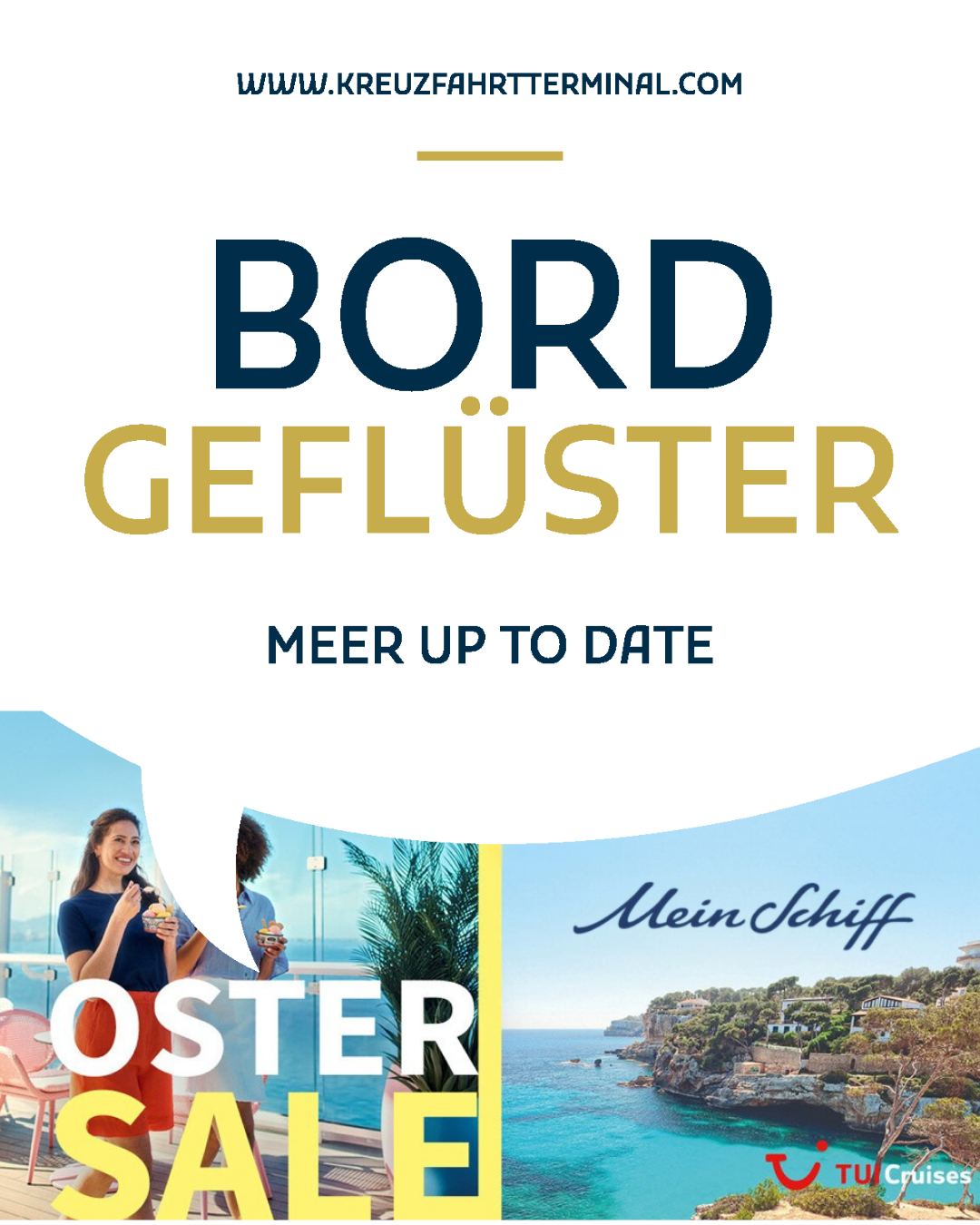 🐣 𝙈𝙚𝙞𝙣 𝙎𝙘𝙝𝙞𝙛𝙛® 𝗢𝗦𝗧𝗘𝗥 𝗦𝗔𝗟𝗘
Jetzt limitierte Angebote buchen – nur bis 07.04.2026
Ob das westliche Mittelmeer, Nordamerika oder die traumhafte Karibik – erleben Sie unvergessliche Kreuzfahrten zu einigen der schönsten Regionen der Welt. Dank der
𝙈𝙚𝙞𝙣 𝙎𝙘𝙝𝙞𝙛𝙛® 𝗣𝗿𝗲𝗺𝗶𝘂𝗺-𝗜𝗻𝗸𝗹𝘂𝘀𝗶𝘃𝗹𝗲𝗶𝘀𝘁𝘂𝗻𝗴𝗲𝗻 genießen Sie all das ohne zusätzliche Kosten – für besondere Wohlfühlmomente an Bord.
Worauf noch warten? 𝗝𝗲𝘁𝘇𝘁 𝗯𝗶𝘀 𝟬𝟳.𝟬𝟰. 𝗯𝘂𝗰𝗵𝗲𝗻 𝘂𝗻𝗱 𝗺𝗮𝘅𝗶𝗺𝗮𝗹𝗲 𝗩𝗼𝗿𝗳𝗿𝗲𝘂𝗱𝗲 𝗴𝗲𝗻𝗶𝗲ß𝗲𝗻.
𝗠𝗘𝗘𝗥𝗕𝗟𝗜𝗖𝗞? 𝗞𝗧⚓
#ostersale #meinschiff #kreuzfahrtterminal #meerblick #buchenstattsuchen #premiuminklusivleistungen