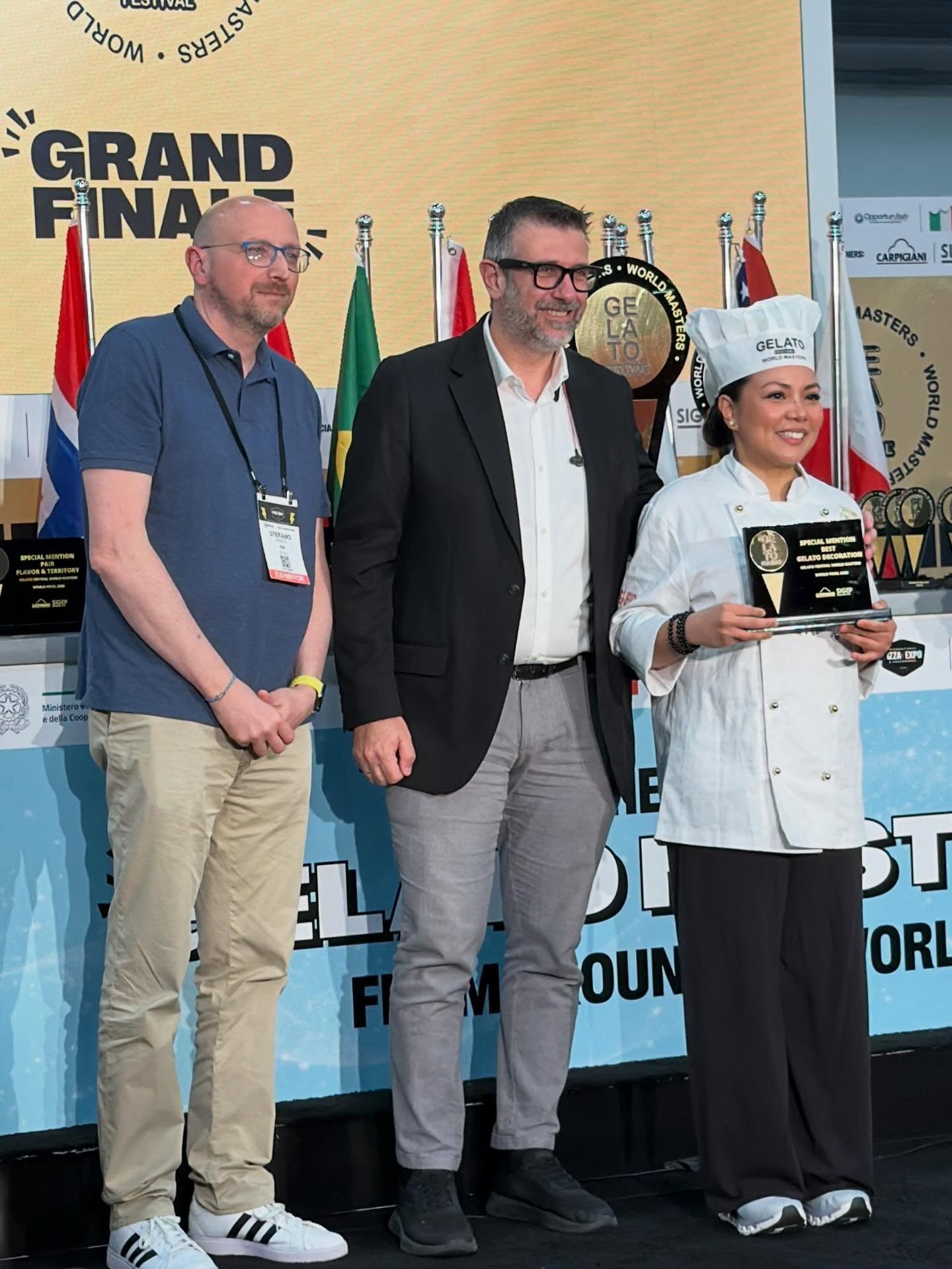 Congratulations @iamsofrancy @francysicecream for winning one of the special awards @gelatofestivalworldmasters ❤️ This is the most prestigious competition for gelato in the world🍦