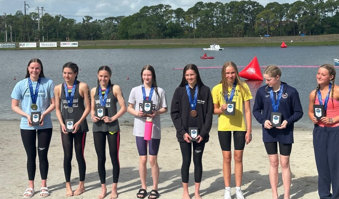 Congrats Grace Gannon!! Grace placed 4th in the 5k at Open Water Jr Nationals!