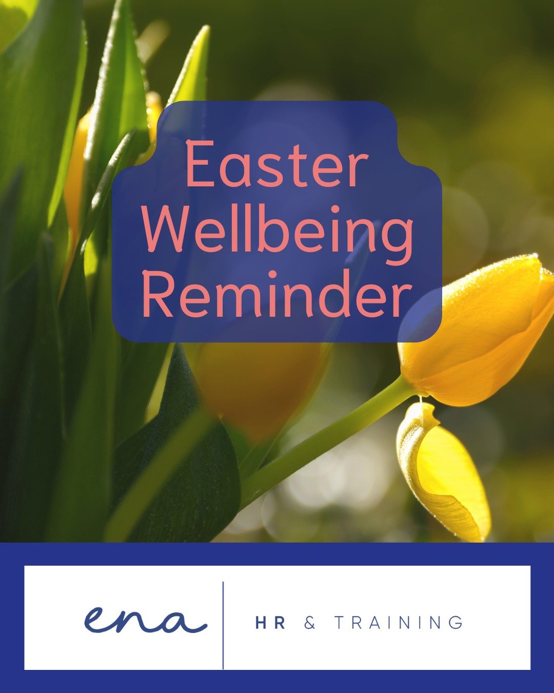 As we head into the Easter break, a reminder that rest isn’t a luxury — it’s part of good performance.
Encourage your teams to switch off, recharge, and enjoy the long weekend.
Happy Easter from Ena HR! 🌼🐣
#easterbreak #easterbankholiday #hrholidays #hrtips