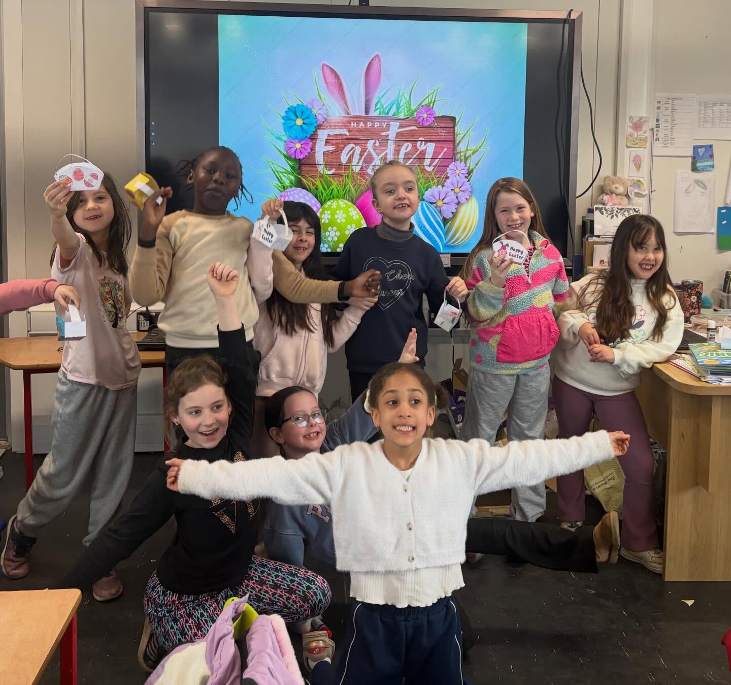 Easter celebrations in 1st & 2nd Class. Any excuse for some sweets! 🍬🍫🍭