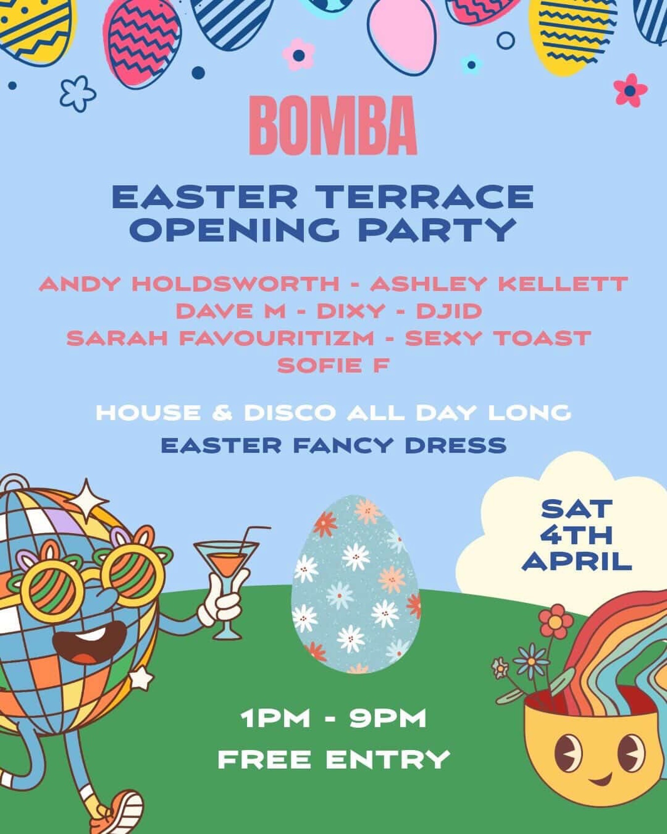 I’m thrilled to be heading to @bombaexeter on Saturday - for a day party with this lovely lot! ☀️