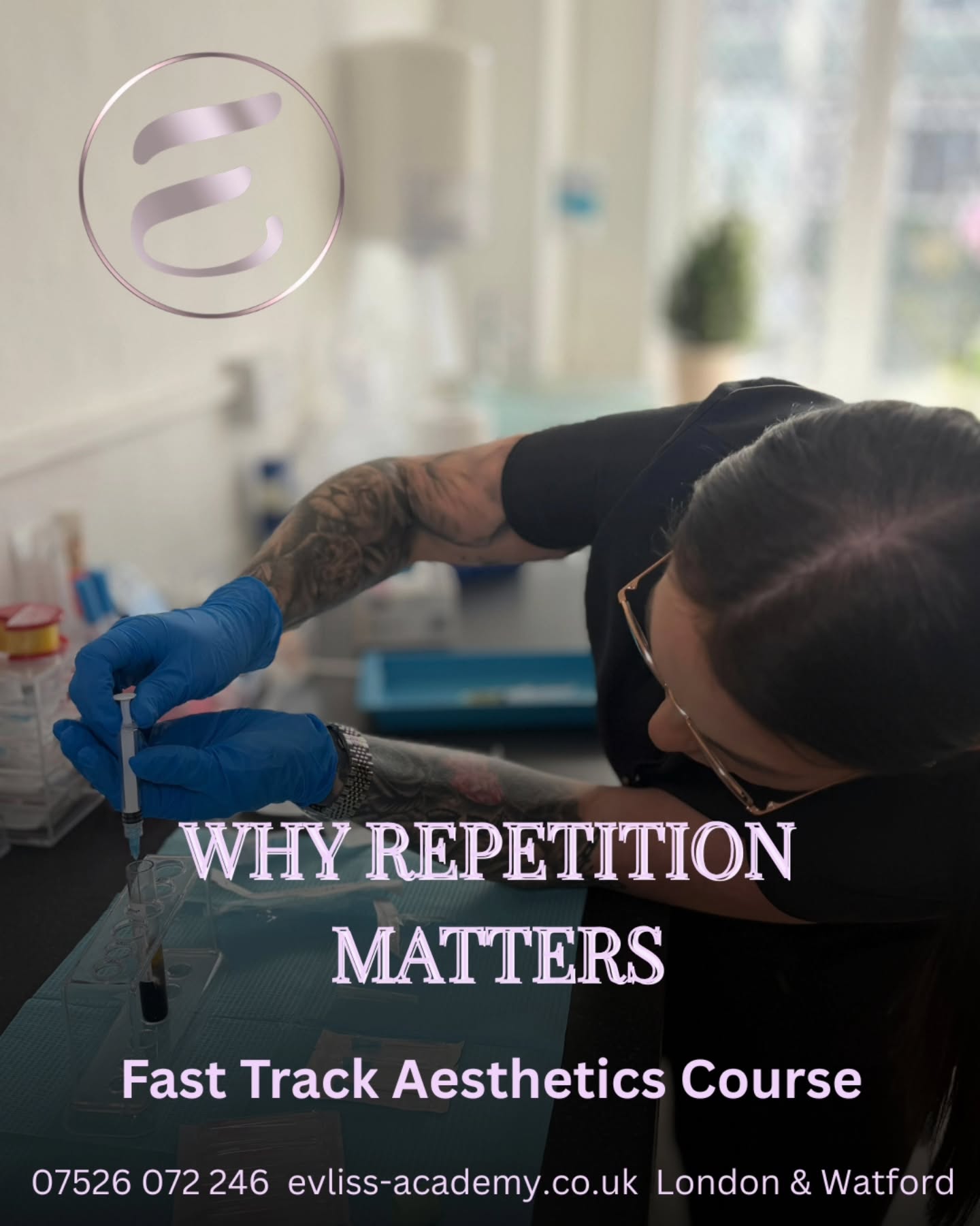 Why does repetition matter in aesthetics?
Because real skill doesn’t come from doing something once — it comes from doing it consistently and correctly over time.
Repetition helps build:
• muscle memory
• control and precision
• confidence in your technique
This is how practitioners move from learning… to understanding… to performing with confidence.
In aesthetics, repetition isn’t optional — it’s essential.
📍 Training available in London & Watford
📩 Message us to start your journey
📲 07526 072 246
🌐 evliss-academy.co.uk
#aesthetictraining #aestheticsacademyuk #beautyeducation #futurepractitioner #londonaesthetic