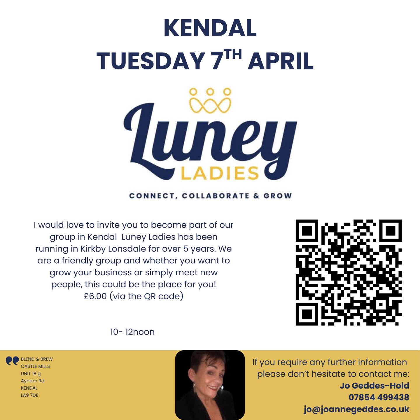 Looking forward to seeing you all next week in Kendal :) xx