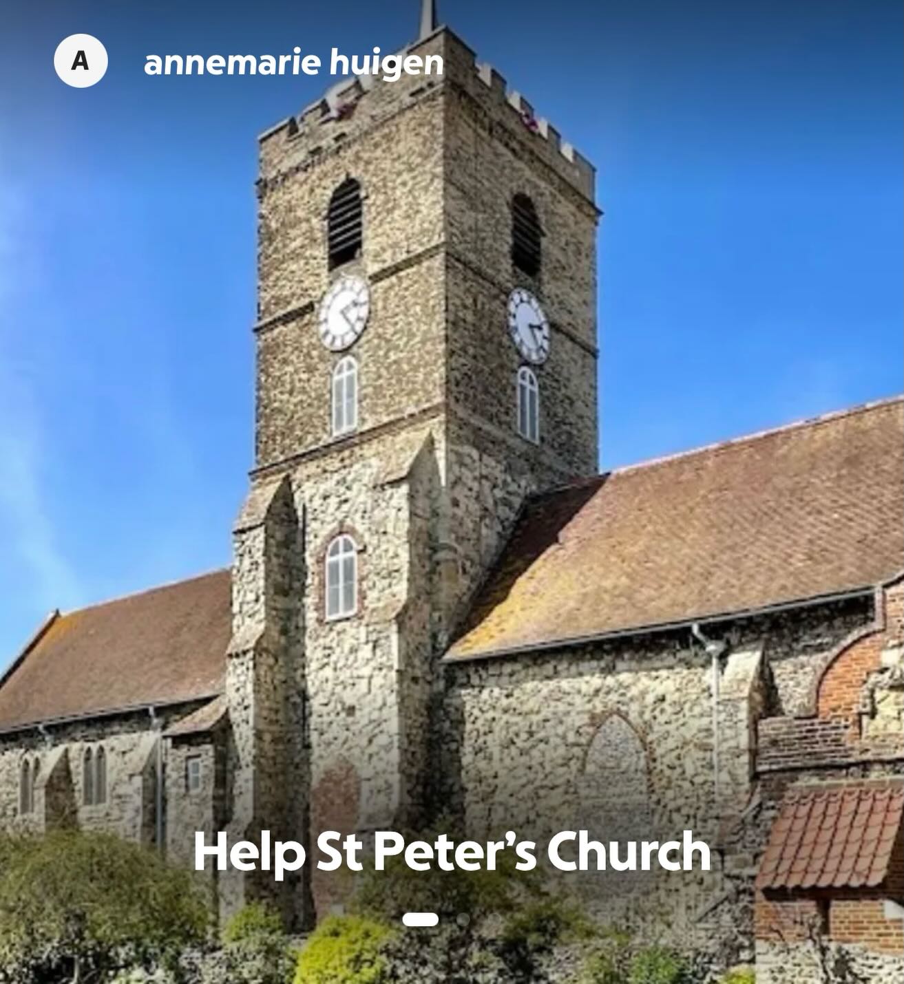 We are sharing this important #gofundme on behalf of our glorious @stpeterschurchsandwich that hosts independent, Sandwich based, traders alongside running a second hand service of clothes, books and furniture for our community.
The church is often admired by visitors who are intrigued by the set up and is often mentioned in and around town by residents and said visitors alike. It’s a community support but also a draw to the town, especially the Secret Garden and gardens that are so well maintained.
Please help by sharing the GoFundMe far and wide. This will enable Annemarie and her team to provide shopping vouchers and continued support.
#stpeterschurchsandwich #helpthechurch #visitsandwich #communitysupport
@visitdover
@annemariethrives