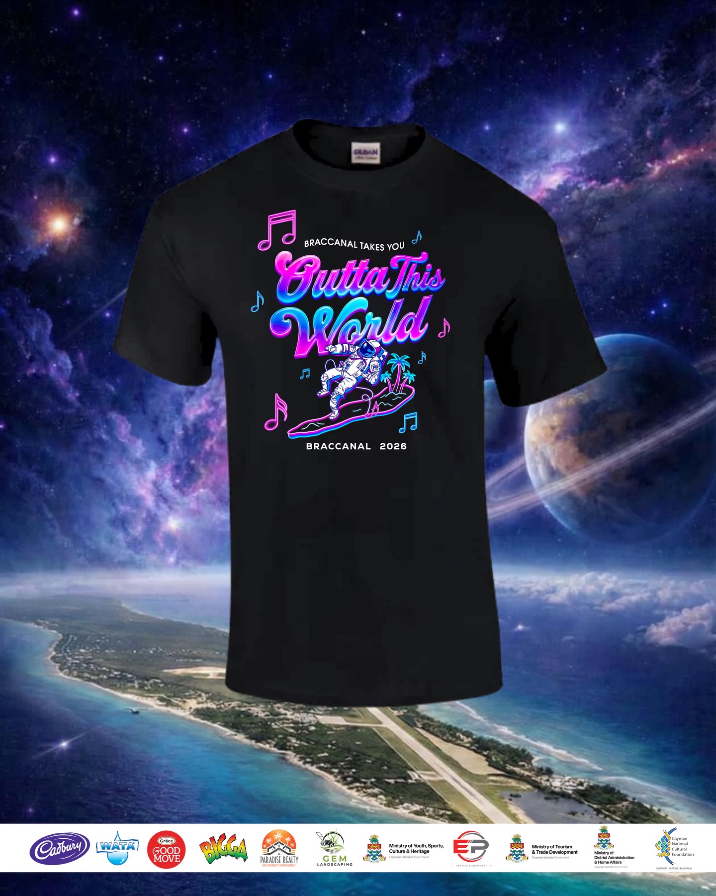 BRACCANAL PARADE REGISTRATION is OPEN on @ticketsplus.ky!
Because you’re only as good as your last performance, road long but Braccanalist have endurance! 🚀🪐✨
Join us as we take off into the Soca Universe May 16th,2026!
Parade Packages are $100.00 CI!
Register now at now at @ticketsplus.ky 🎟️✨
Weekend Passes will be a available Monday, March 30th,2026🥳
Must be 18+ | Drink Responsibly