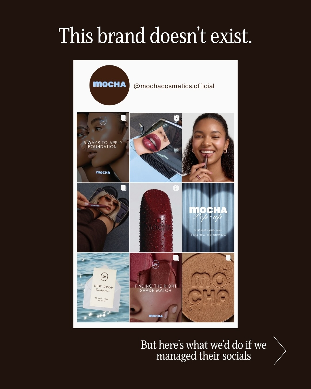 Organic social media for a makeup brand? Here’s what we’d do as an agency with years of experience in the beauty industry ✨
— With make up brands, trust is key for the consumer since products will be indirect contact with skin
— consumers aren’t going to buy from brands that look dodgy and cheap (unless they want to break out) 👀
Here’s a couple of pointers we wouldn’t miss:
👉🏼 invest in high-quality product photography that shows the texture of each product
👉🏼 flood the Instagram feed with editorial images of models using the make up
👉🏼 produce educational content that positions the brand as the expert
👉🏼 create valuable and/or relatable content that gets viewers sharing the account with their friends, to generate brand awareness
Follow us for more advice on how to organically grow your brand on social media
✉️ Email us at hello@sarahxstudio to work with us for Social Media Management
.
.
.
#socialmediamarketing #socialmediamanagement #socialmediamanager